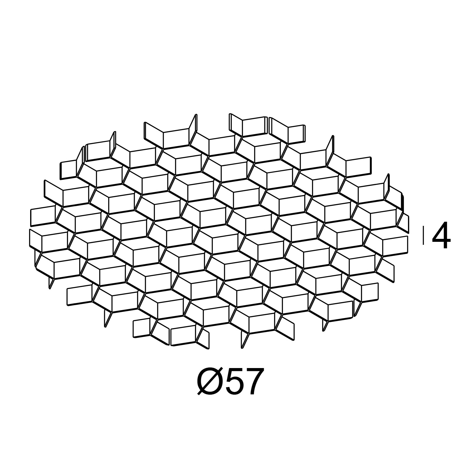 HONEYCOMB 57 SINGLE USE B черный Delta Light аксессуар 2