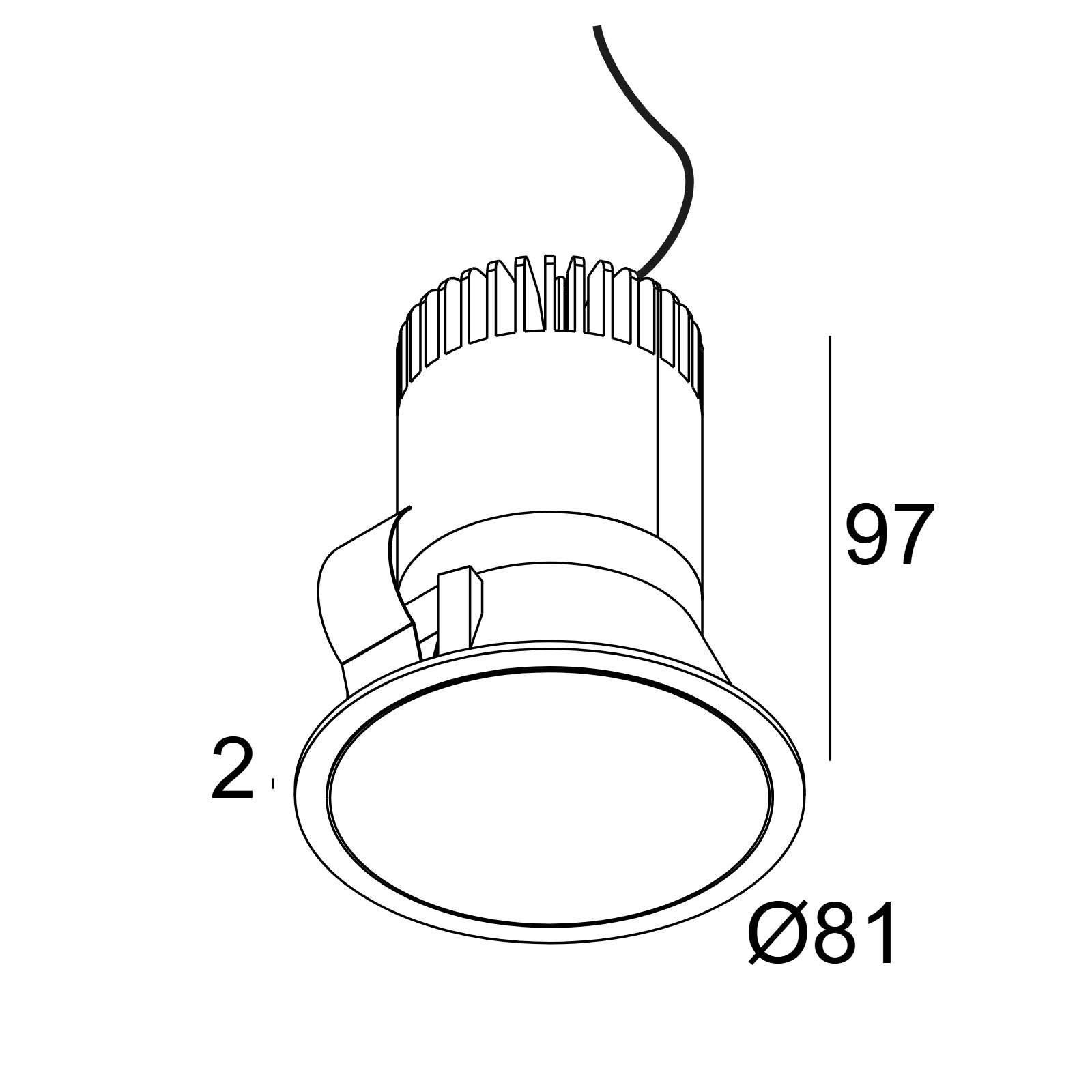 PARTOU IP 92737 W-W белый Delta Light встраиваемый точечный светильник 2