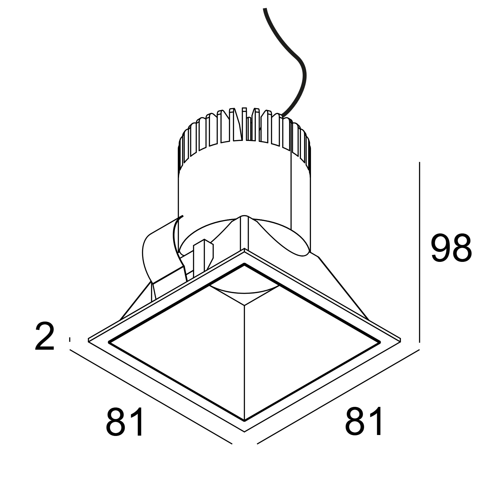 PARTOU S IP 92737 W белый Delta Light встраиваемый точечный светильник 2