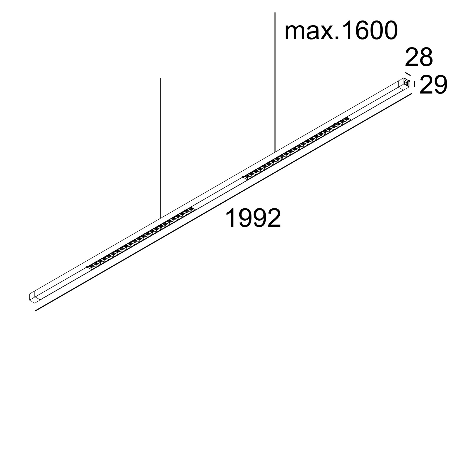 Технический подвесной светильник INFORM SQ P Delta Light 25515 XXX0 2