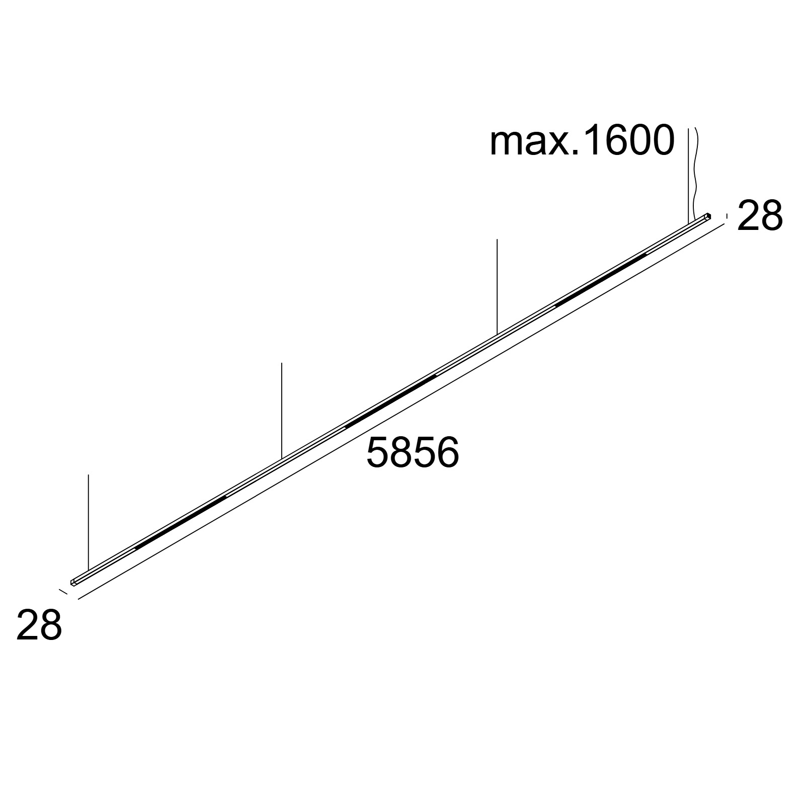 Технический подвесной светильник INFORM SQ P Delta Light 25574 XXX0 2