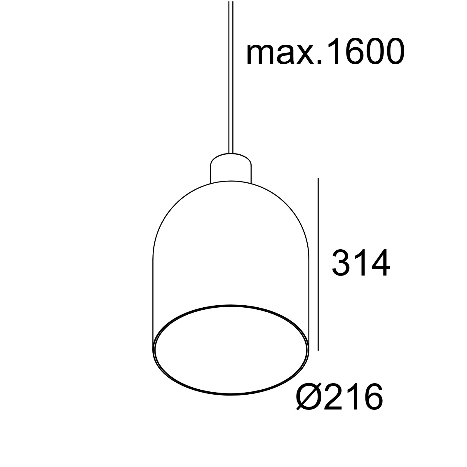MANTELLO GLASS L2231 E27 AMBER Delta Light ICP 2