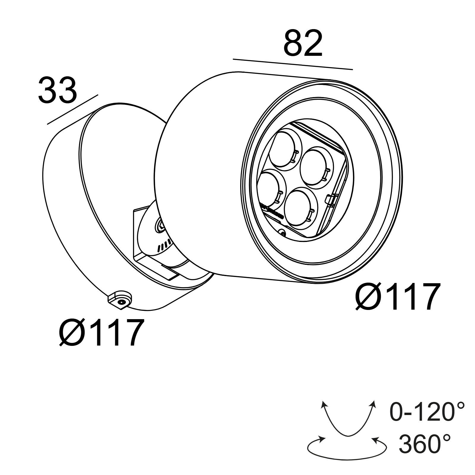 FRAX S 930 WALLWASH Delta Light накладной светильник 2