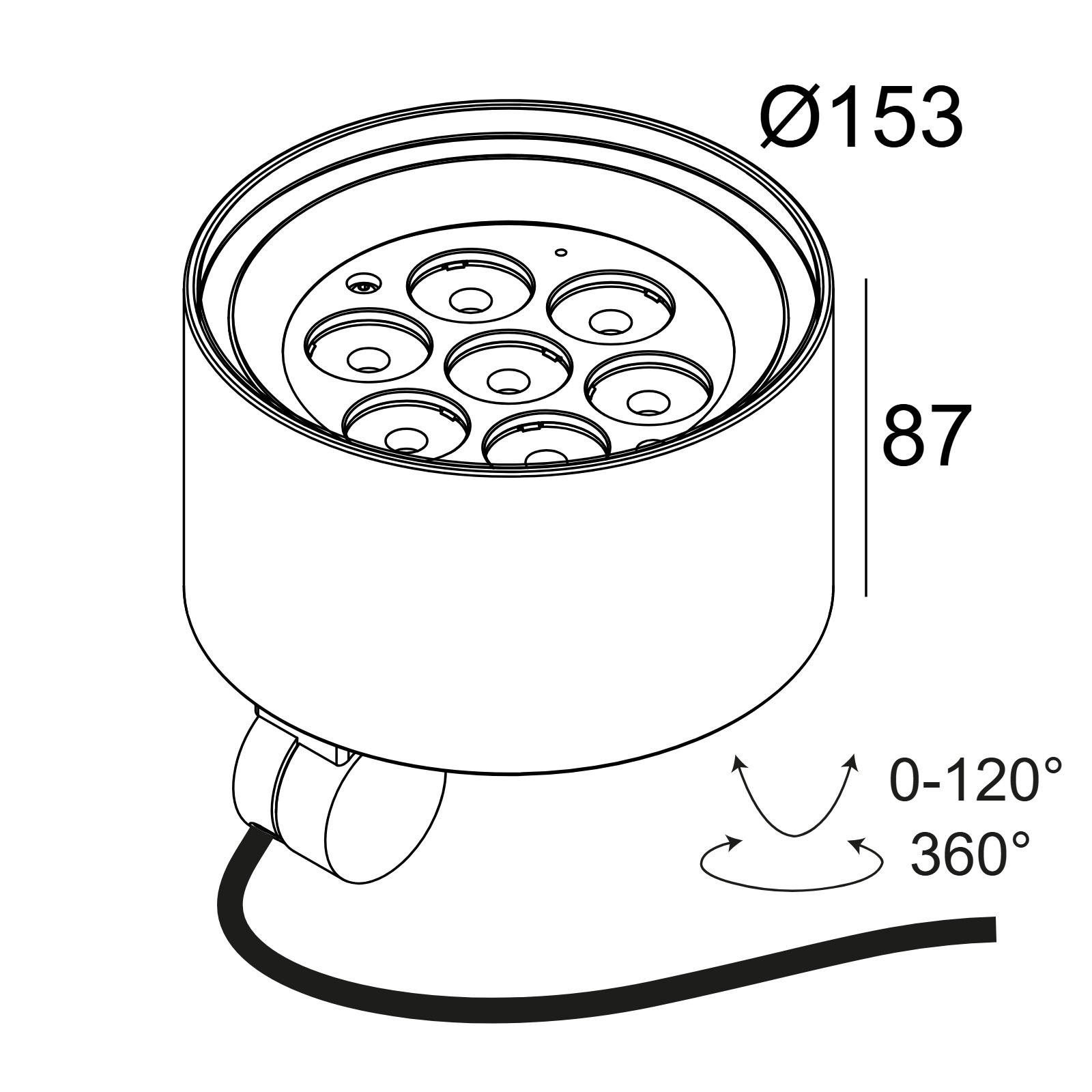 FRAX MB SUPERSPOT 93008 N Delta Light настенный прожектор 2