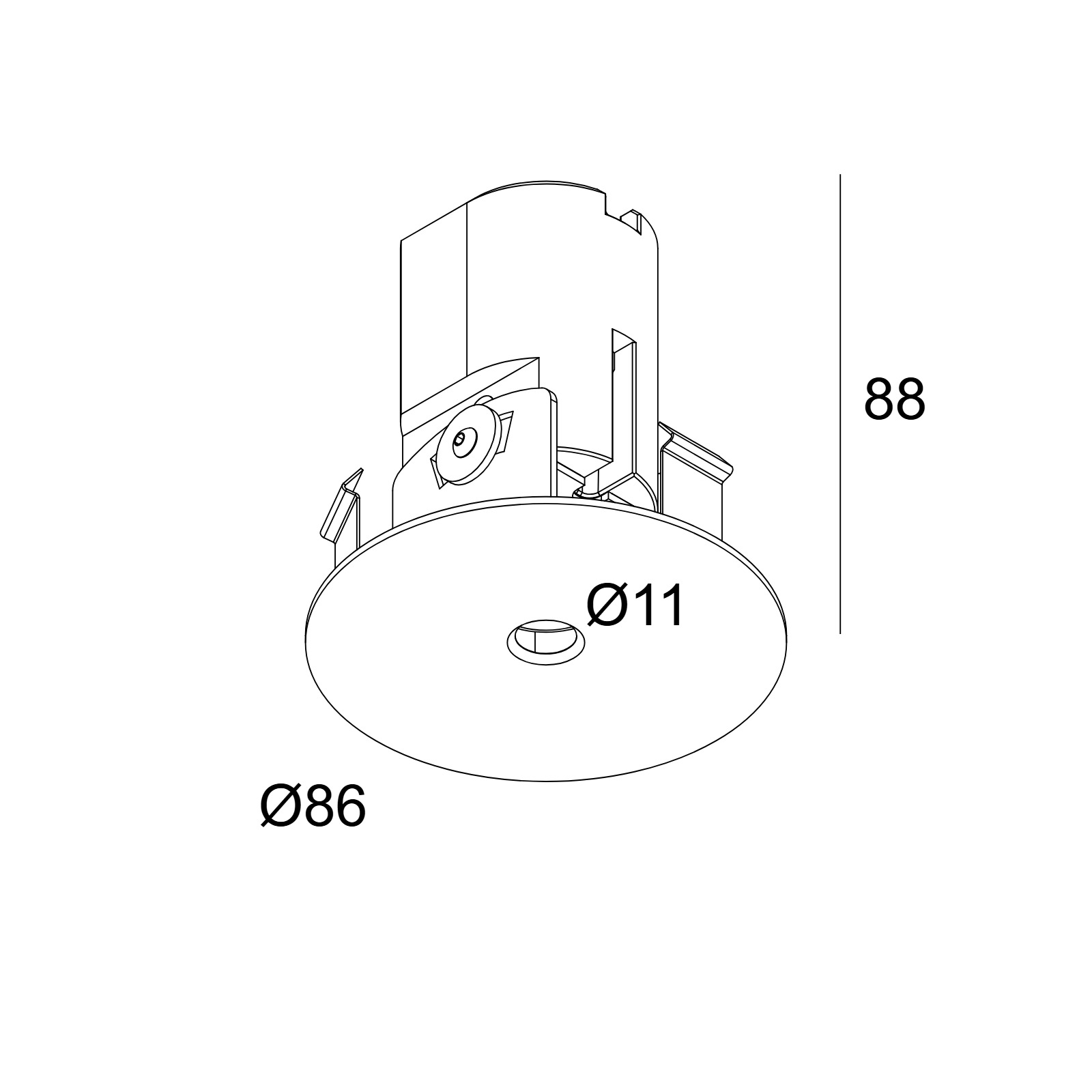 NIME II AIR 92735 PRIM грунтовка Delta Light Встраиваемый в потолок светильник 2