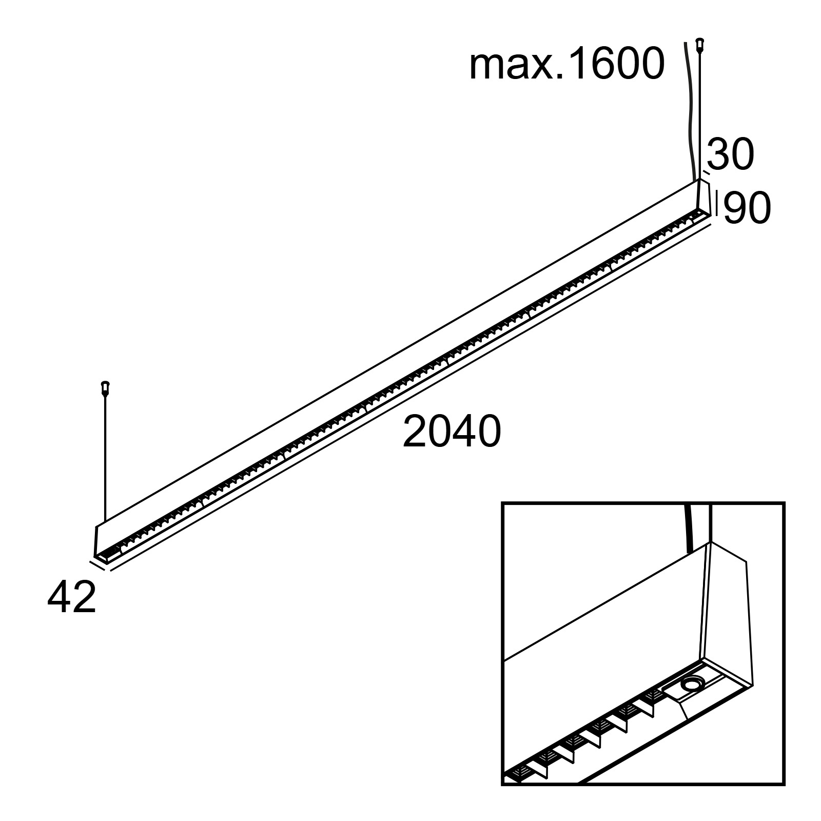 CONFORM P20 DOWN-UP 953067 DIM4 B-B черный Delta Light ICP 11