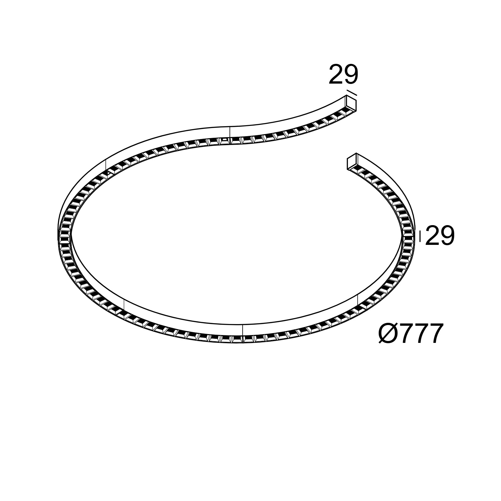 INFORM R2 DOWN 92748 B-B черный Delta Light накладной потолочный светильник 2