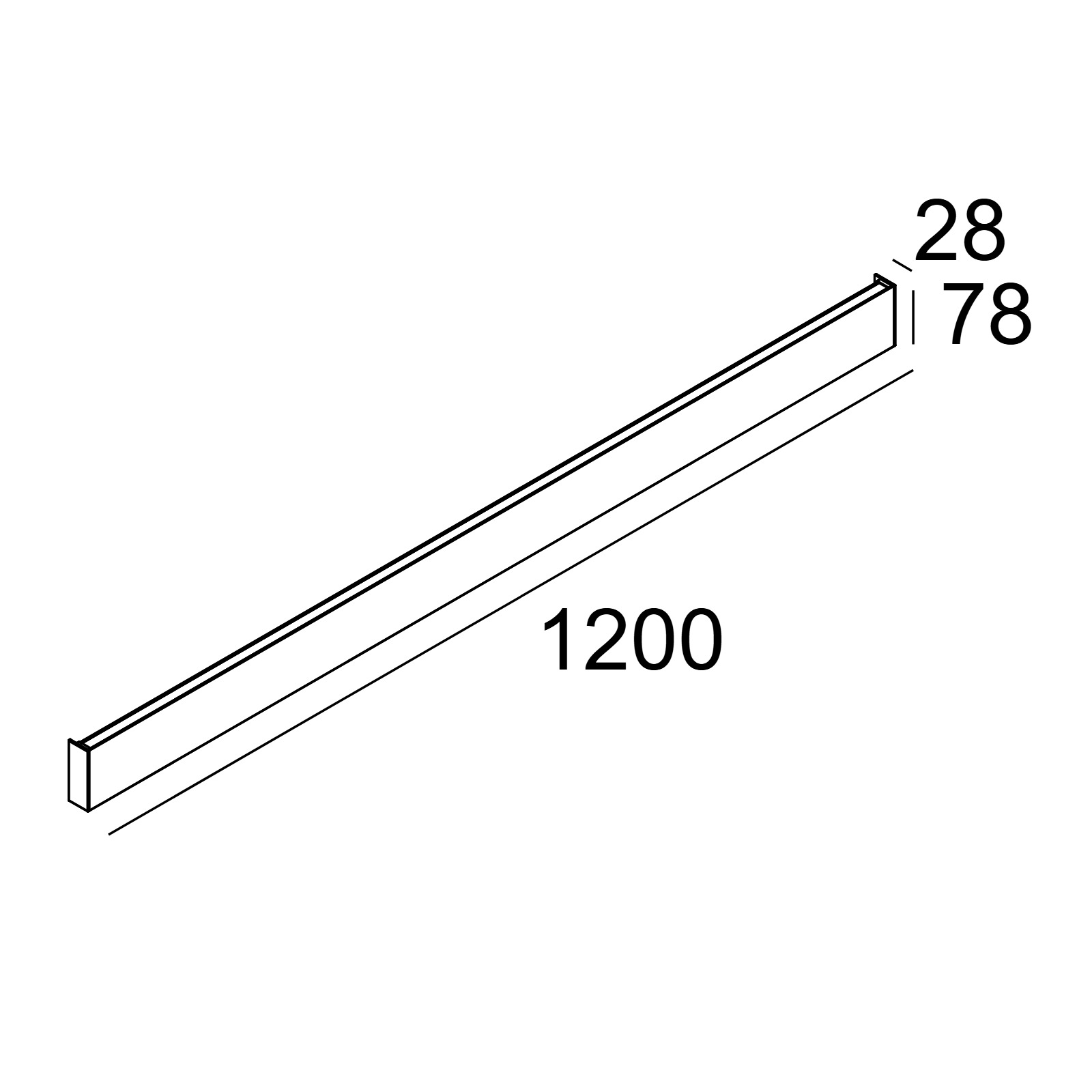 FEMTOLINE W DOWN-UP 1200 накладной настенный светильник Delta Light 2