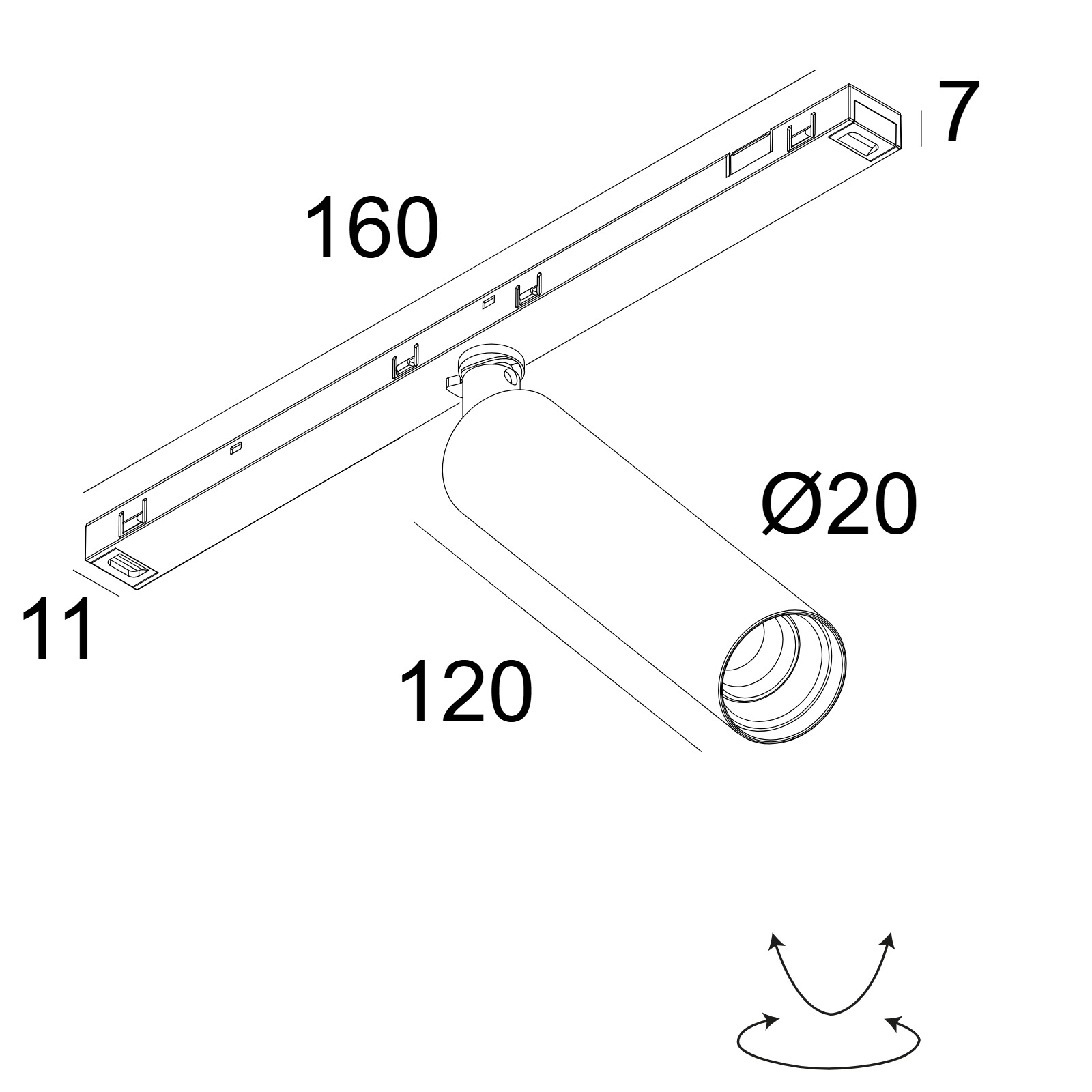 SL19 - UHO L 92730 DIM5 FG фламандское золото Delta Light трековый светильник 2