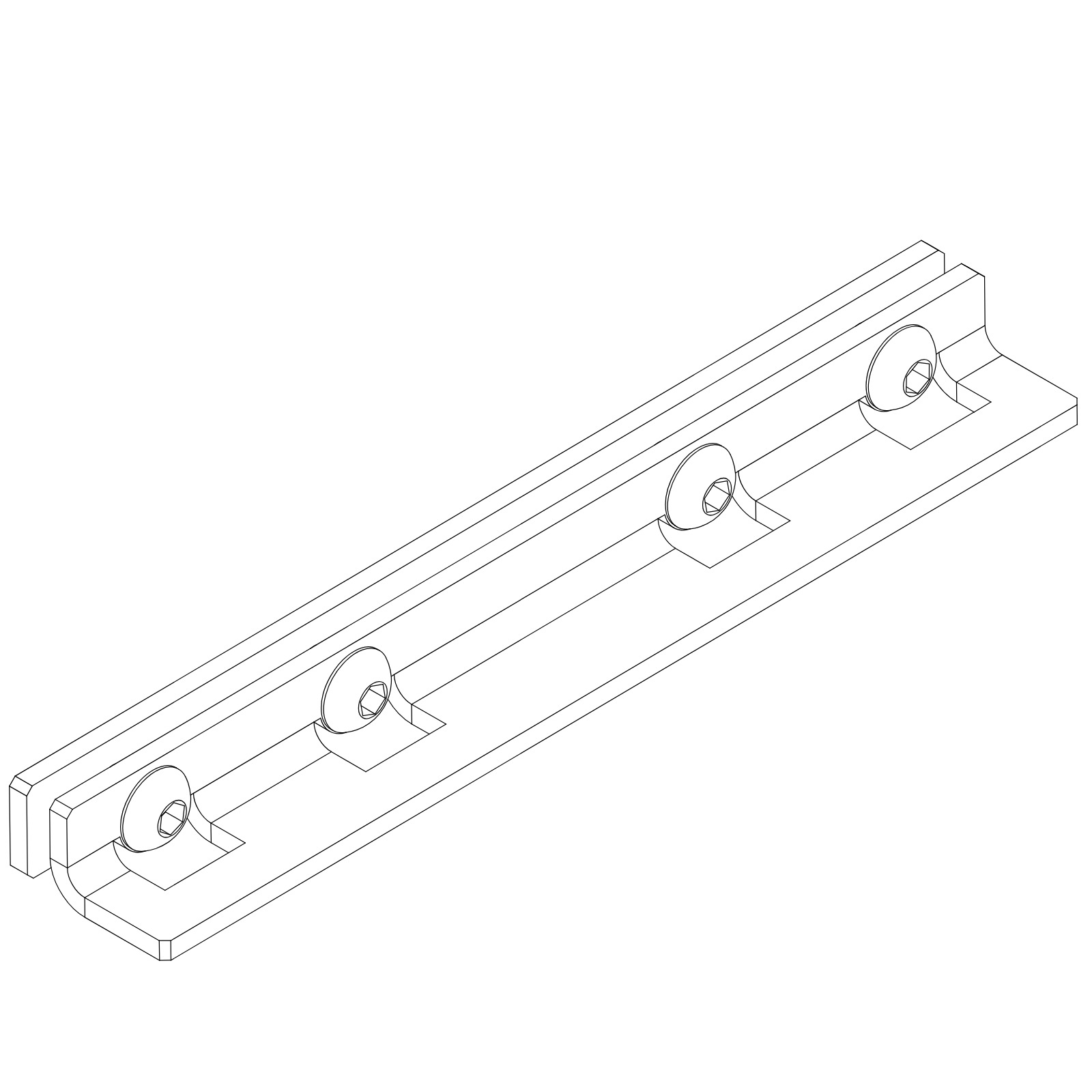SOLI - CORNER 180° B черный Delta Light ILP 2