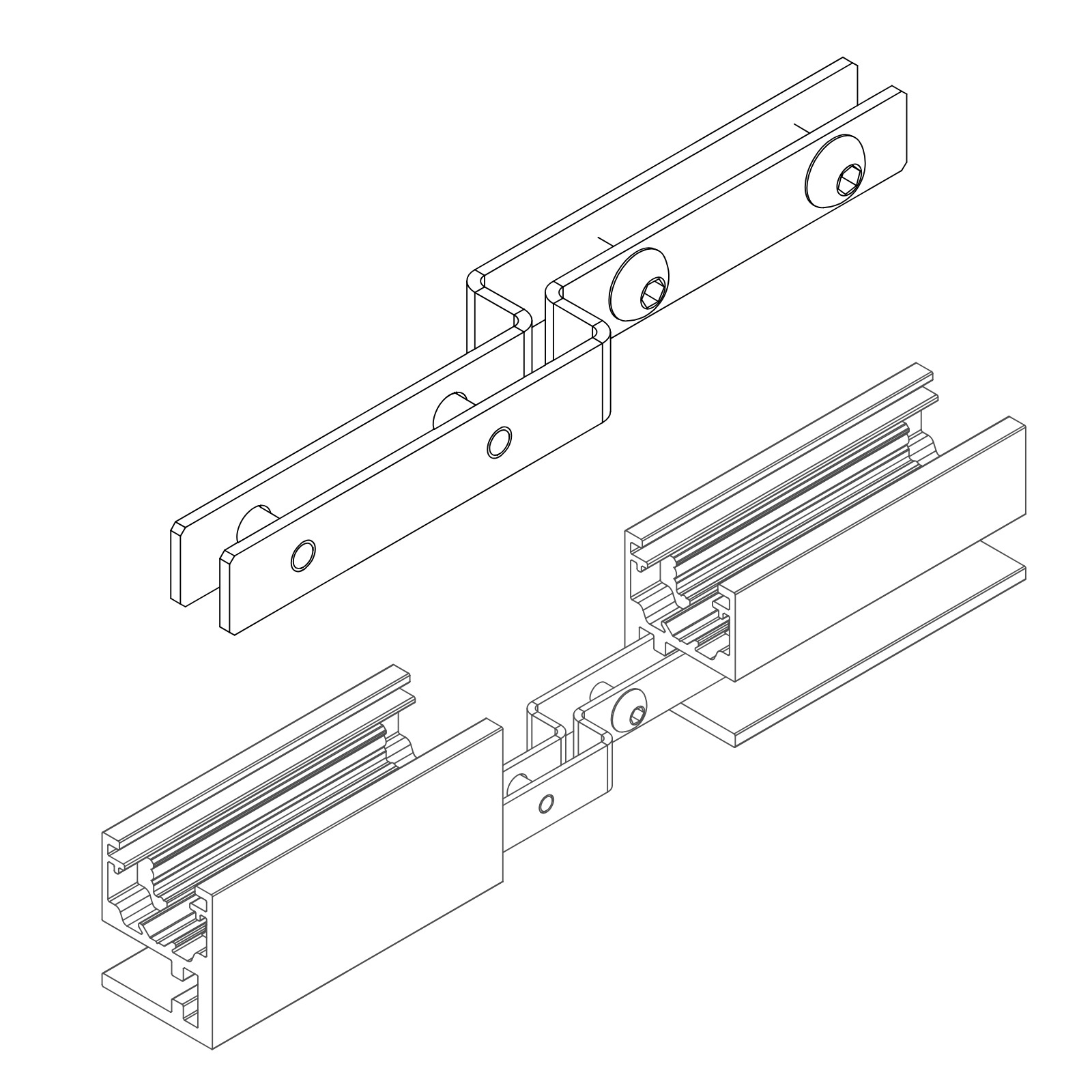 SOLI - CORNER 180° MIRROR B черный Delta Light ICP 2