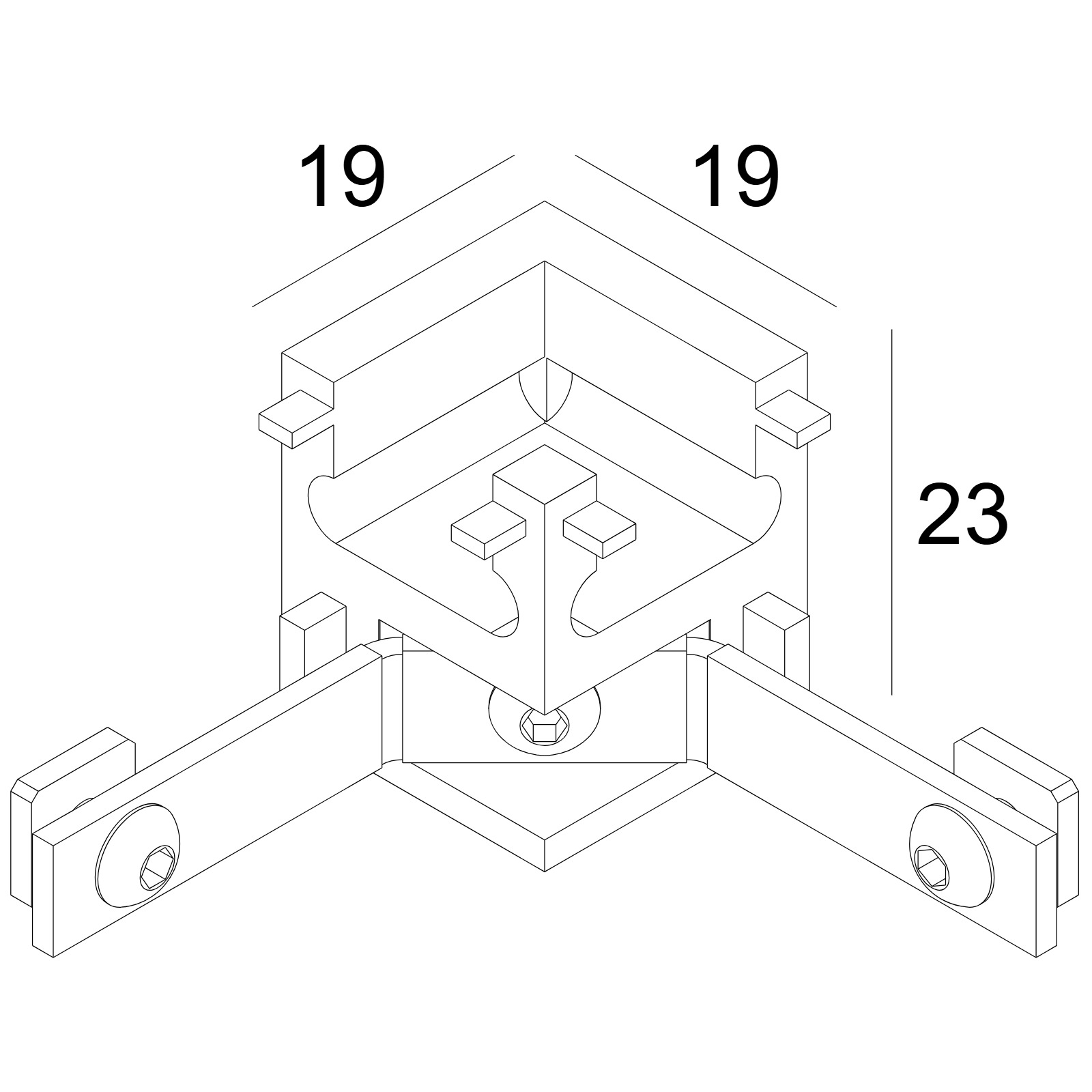 SOLI - CORNER SET 90° W белый Delta Light ILP 2