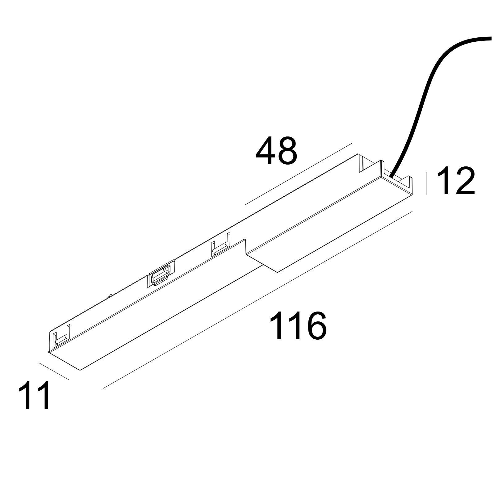 SOLI - SUPPLY SET 48V B черный Delta Light ILP 2