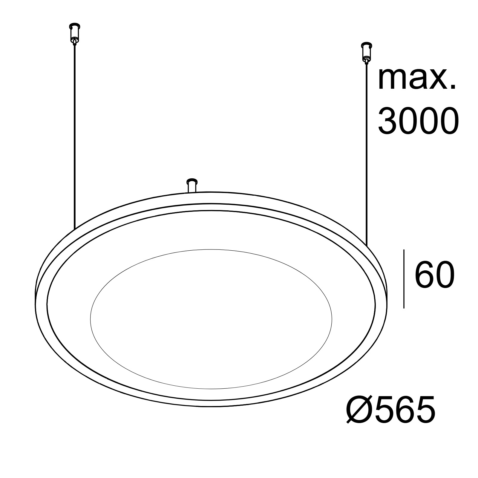 SUPERLOOP SLIM OUT 170 SBL 930 FBR фламандская бронза Delta Light подвесной светильник 2