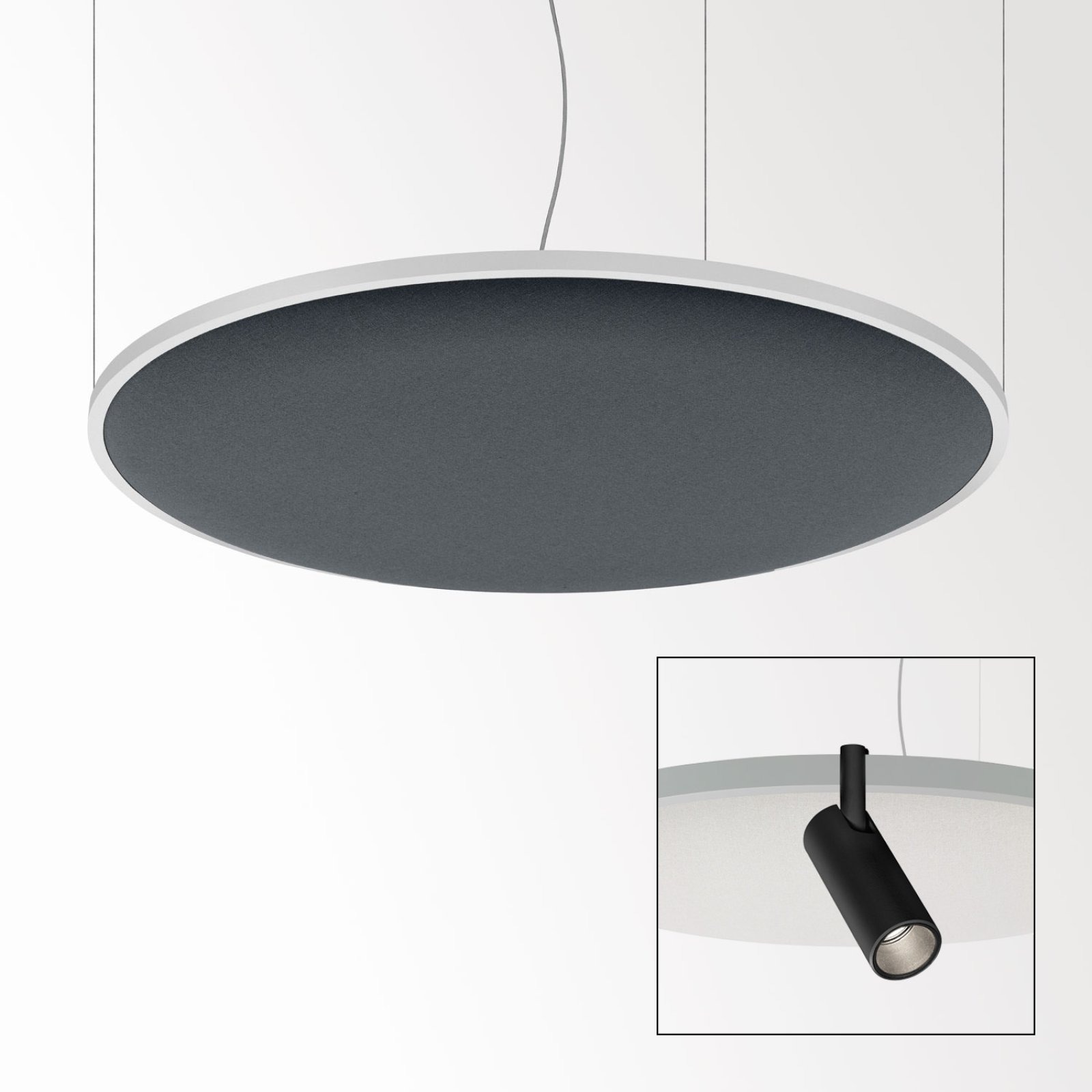 SOLI - SHHH PLUS 120/4 DARK GREY DIM5 W белый Delta Light подвесной светильник