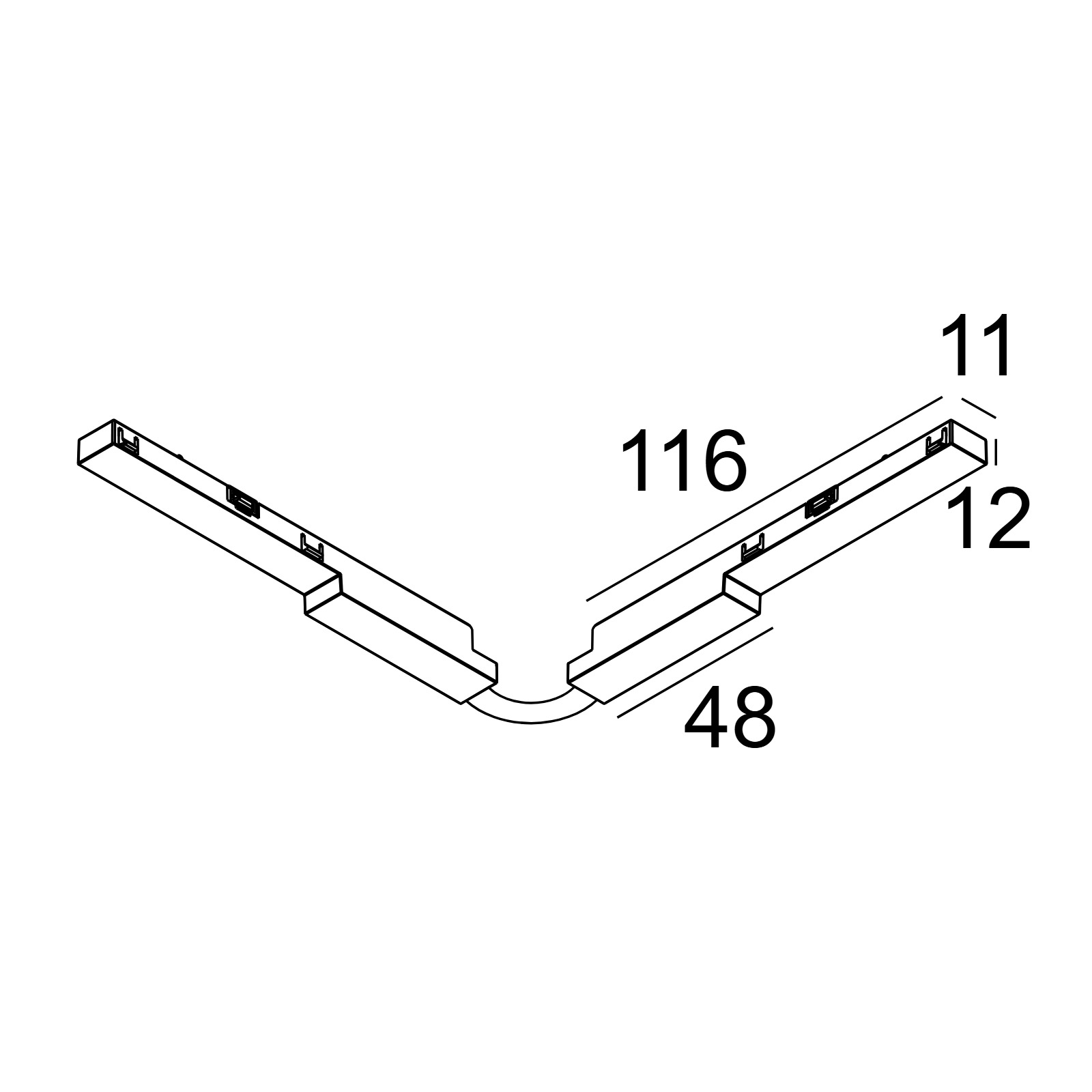 SPL14 - CONNECTOR 48V - 0-180° Delta Light ILP