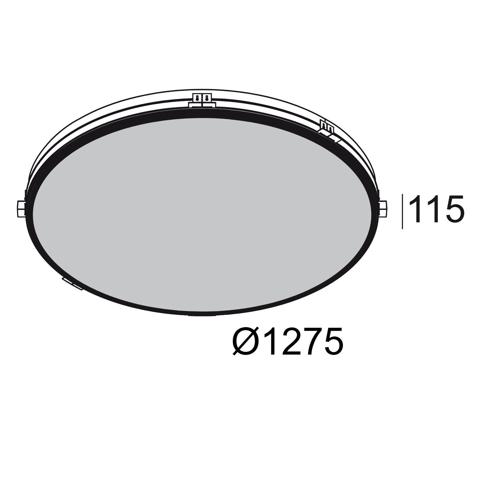 SUPERNOVA LINE TRIMLESS 125 TW DIM встраиваемый в потолок светильник Delta Light 2