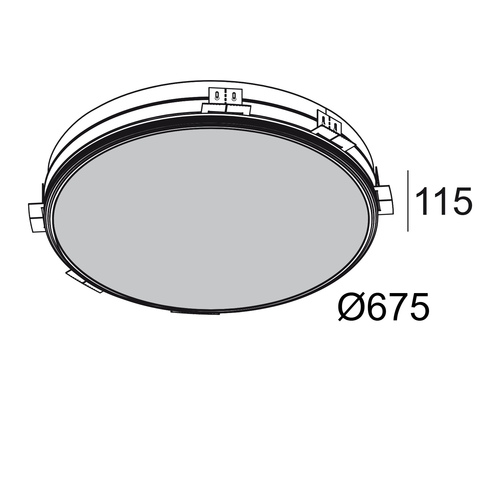 SUPERNOVA LINE TRIMLESS 65 TW DIM встраиваемый в потолок светильник Delta Light 2