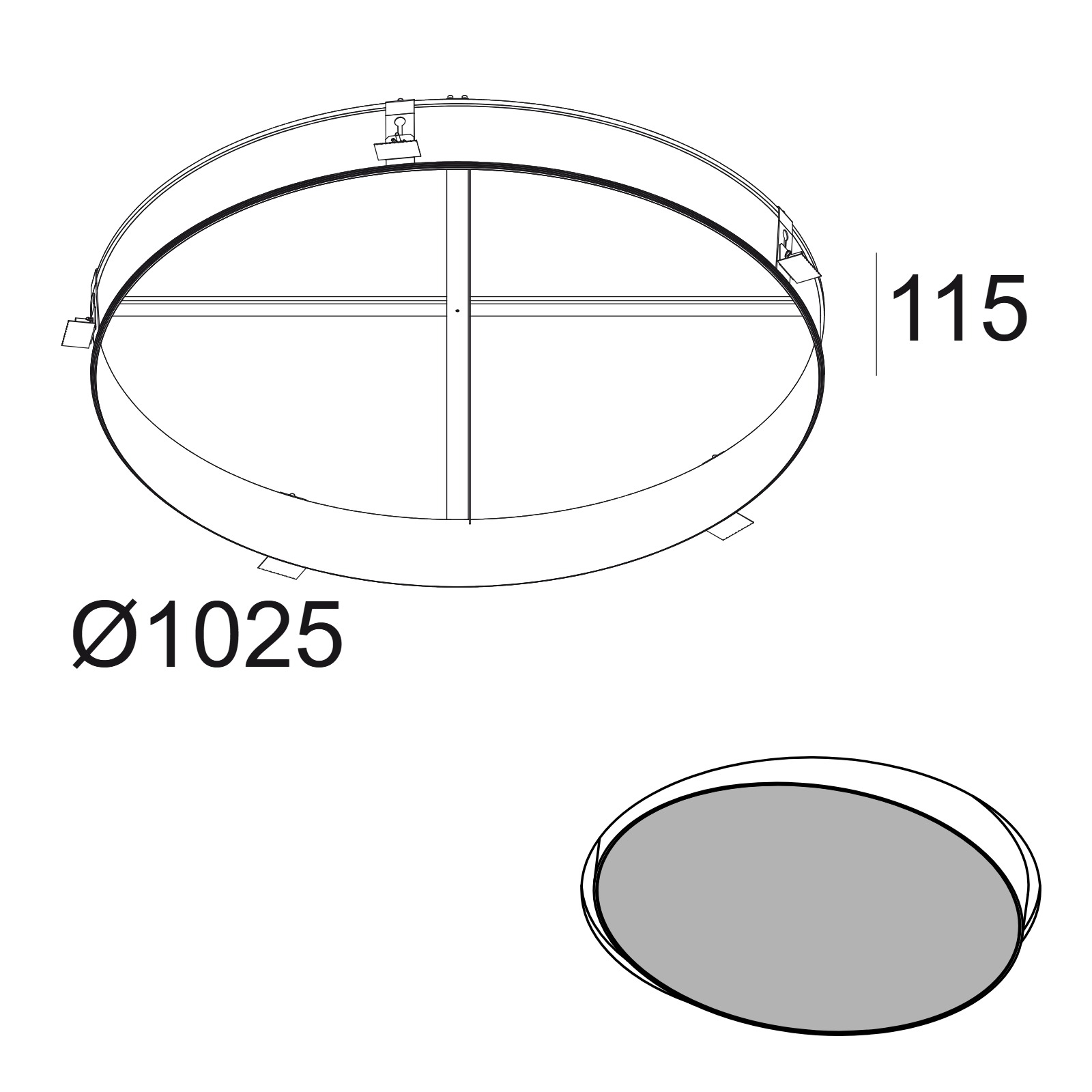 Встраиваемый монтаж kits RECESSED KIT Delta Light SUPERNOVA 95 RECESSED KIT