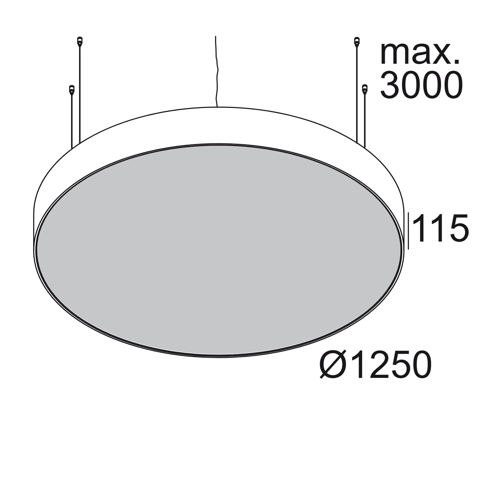 SUPERNOVA LINE 125 DOWN-UP 930 B черный Delta Light подвесной светильник 2