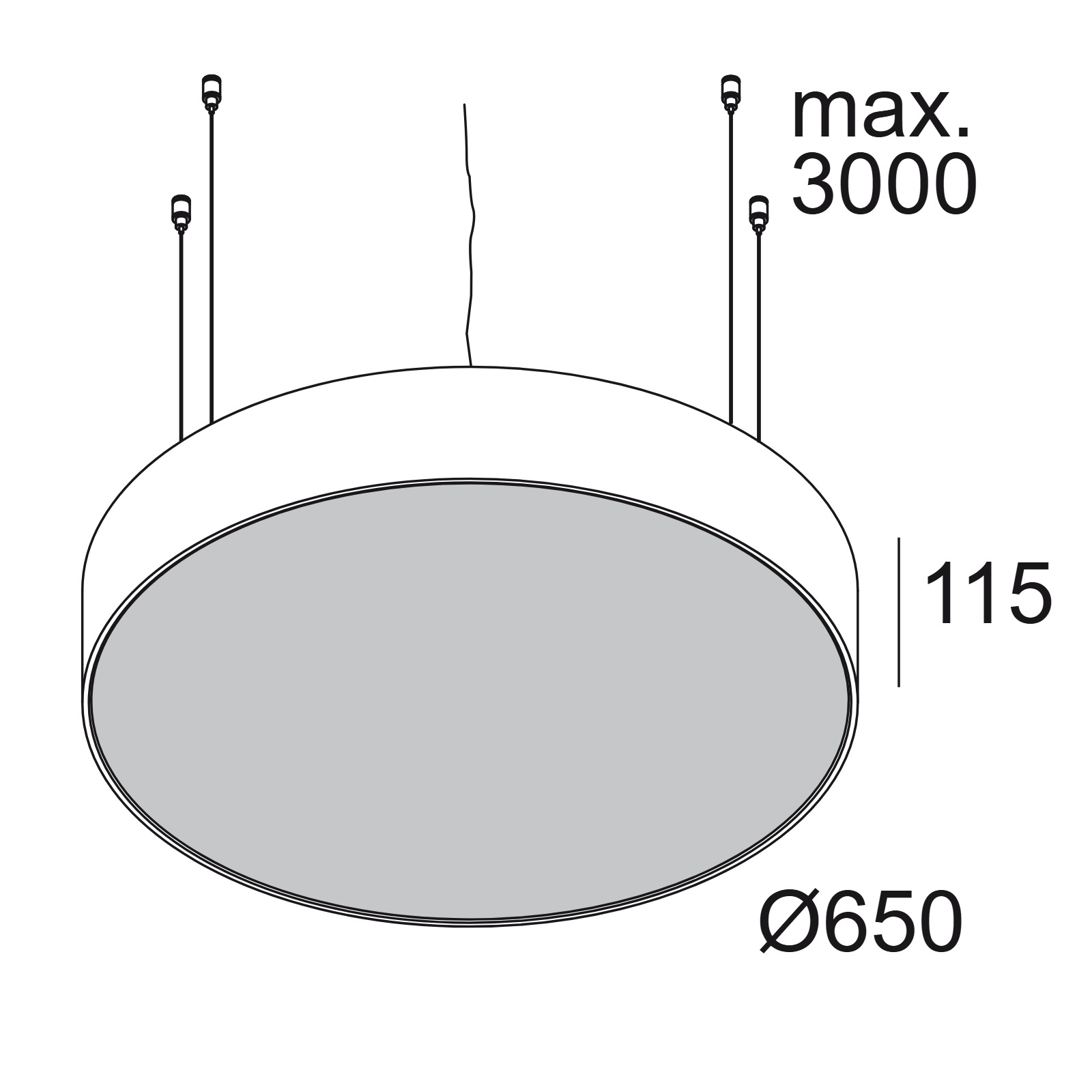 SUPERNOVA LINE 65 DOWN-UP 930 DIM1 W белый Delta Light подвесной светильник 2