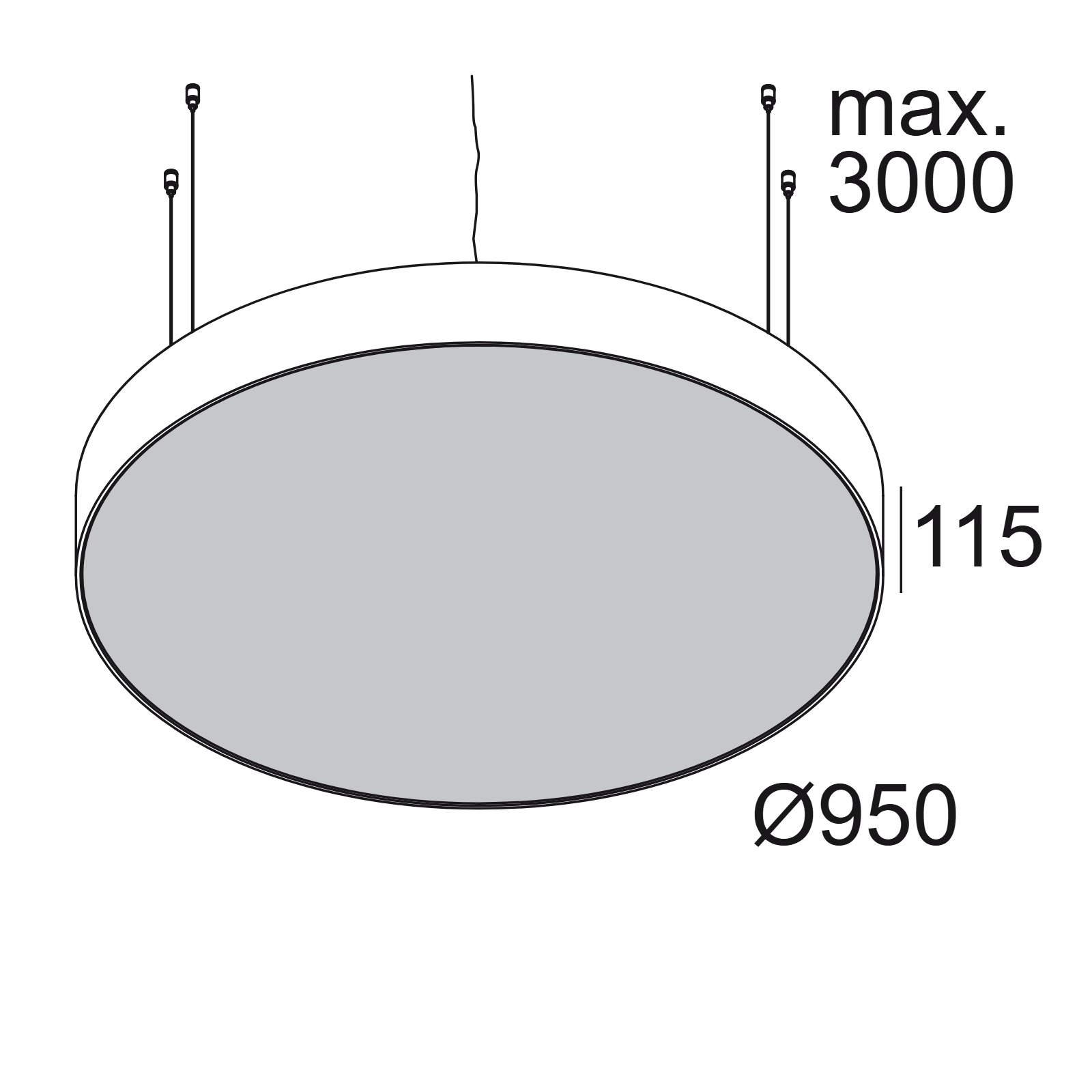 SUPERNOVA LINE 95 DOWN-UP 930 DIM1 W белый Delta Light подвесной светильник 2