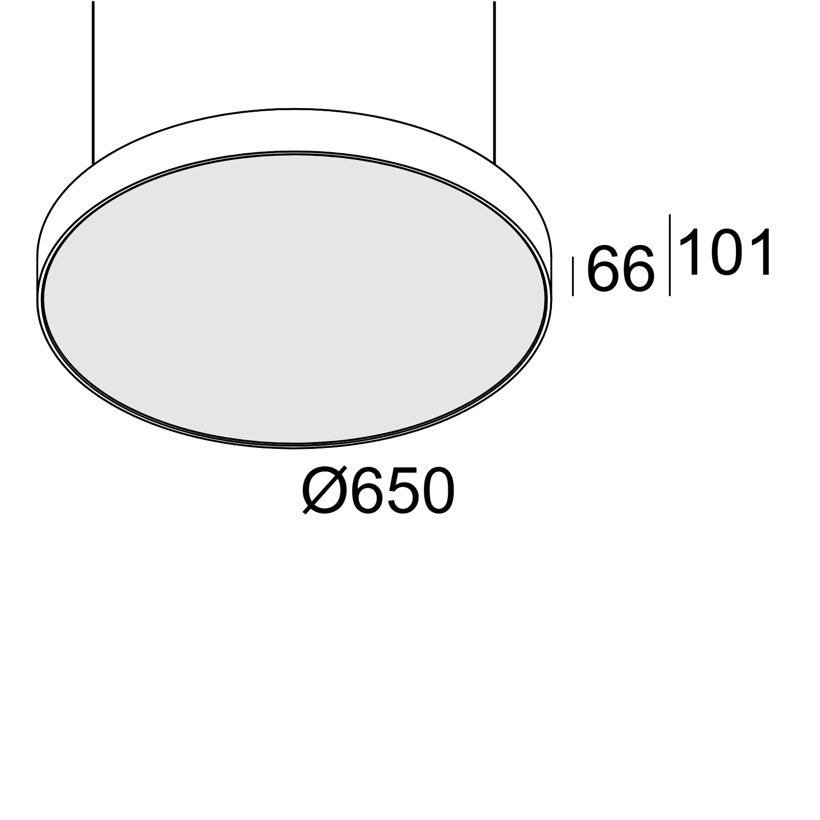 SUPERNOVA FLAT 65 DOWN-UP 930 DIM1 W белый Delta Light подвесной светильник 2