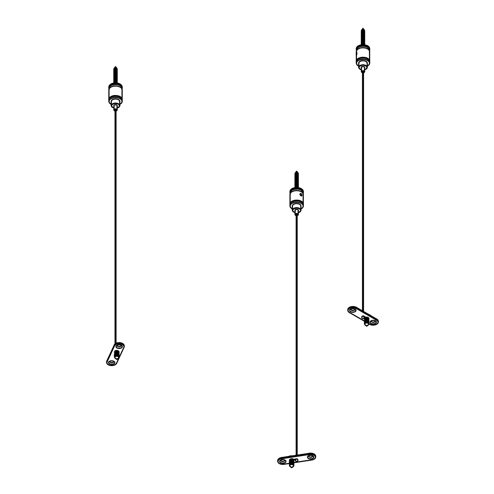 MULTINOVA 55 SUSPENSION SET 5x0,75 3m B черный Delta Light ICP