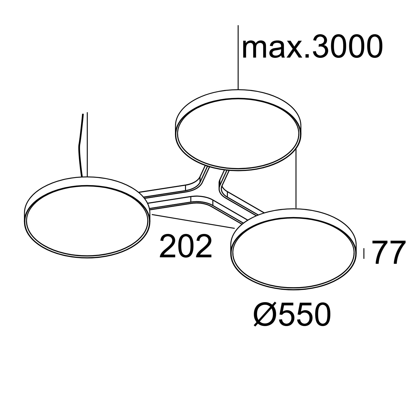 MULTINOVA 355 930 DIM4 B черный Delta Light подвесной светильник 2