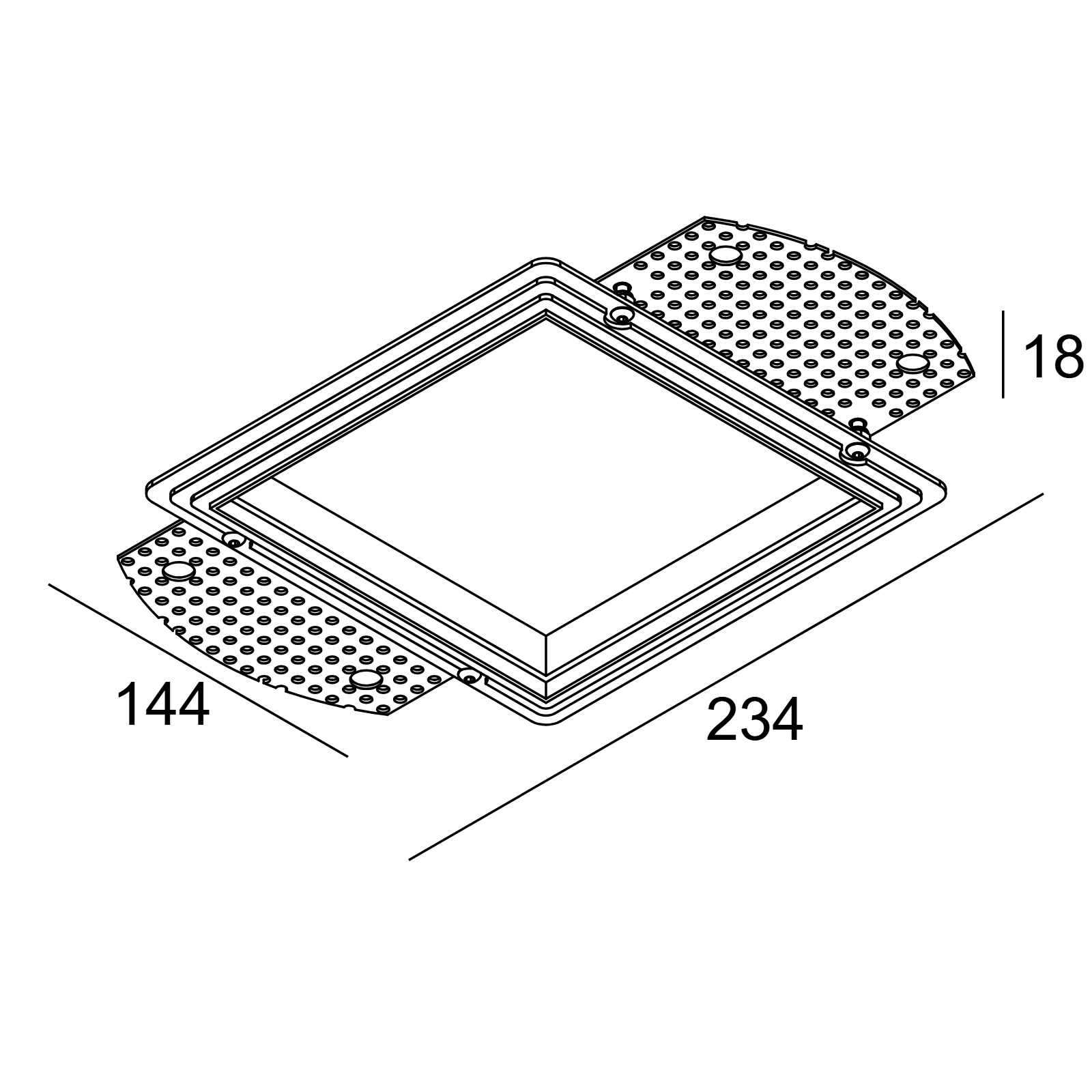 MOUNTING KIT ENTERO SQ-L Delta Light монтажный комлект