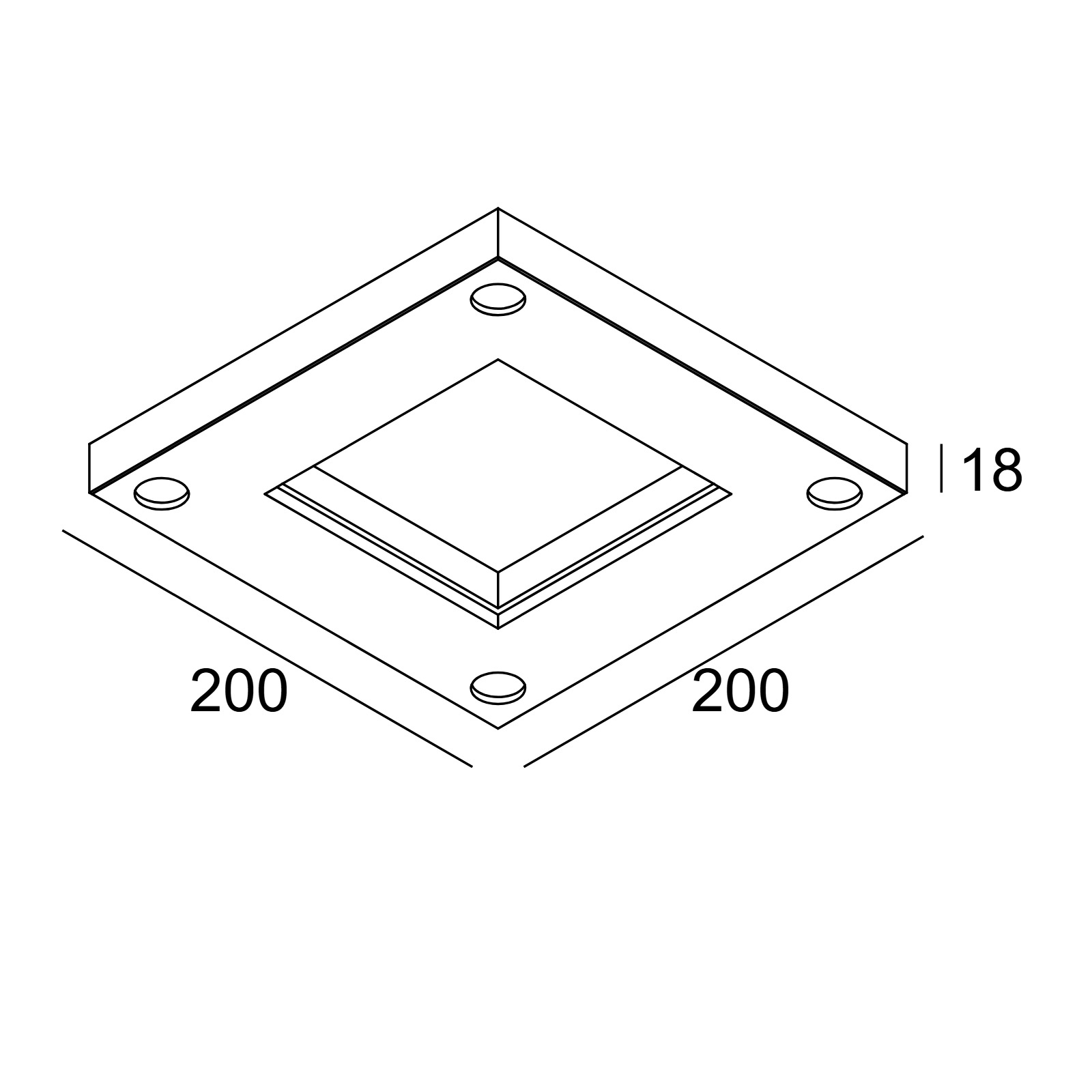 MOUNTING KIT ENTERO SQ-M CSC Delta Light монтажный комлект