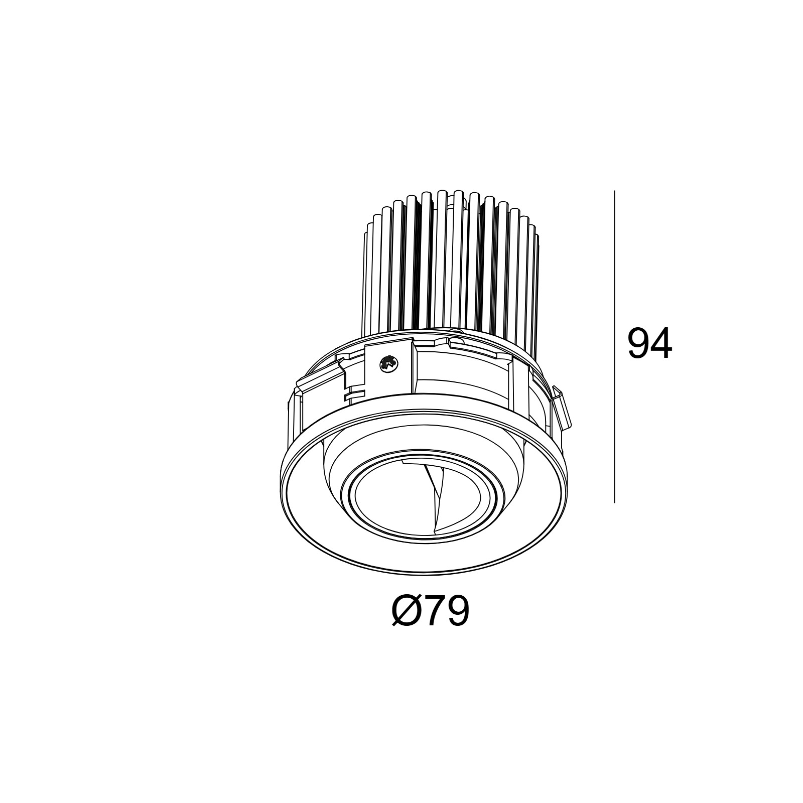 ENTERO RD-S TRIMLESS WALLWASH 927 GC золото цветное Delta Light Встраиваемый поворотный потолочный светильник 2