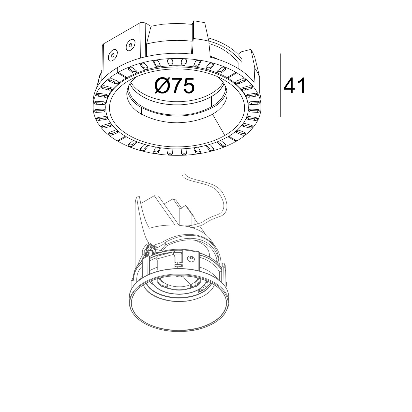 MOUNTING KIT DEEP ENTERO RD-S TRIMLESS Delta Light монтажный комлект