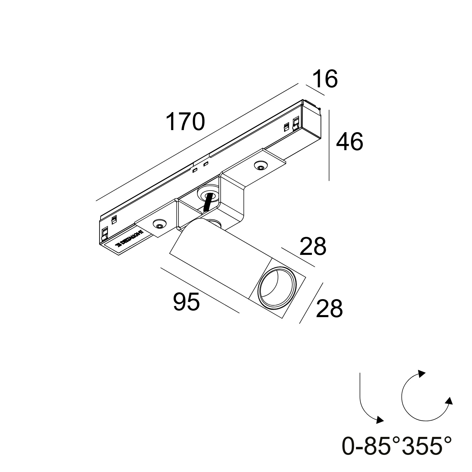 M20/M26H - OCTAV 27 92730 MDL FG фламандское золото Delta Light трековый светильник 2