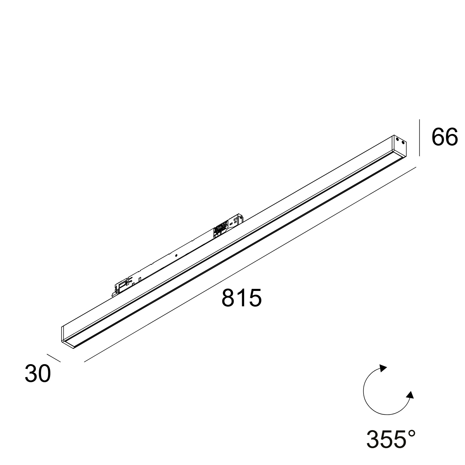 LED LINE OK 930 ADM SLIM B черный Delta Light трековый прожектор 2