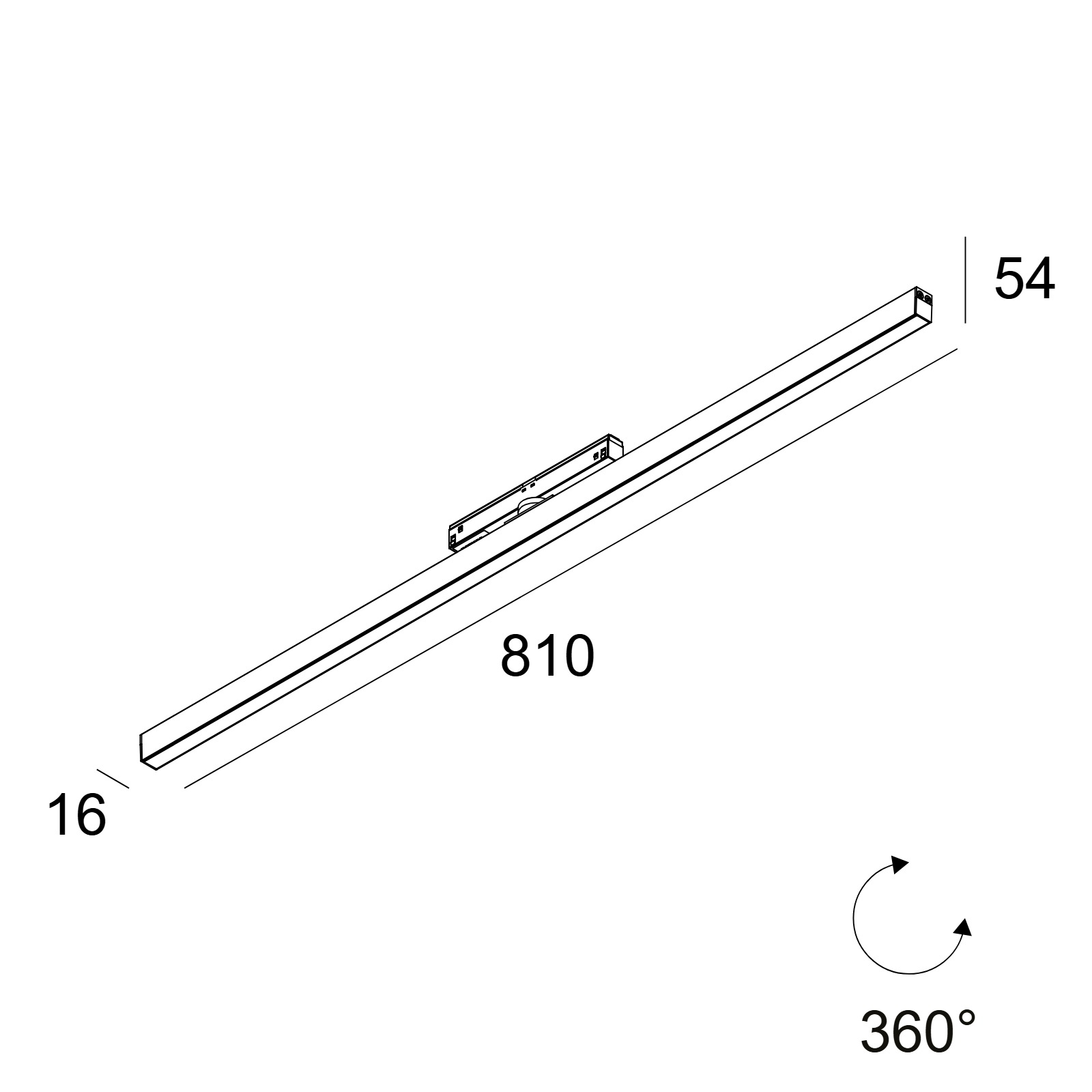 M26L - LED LINE OK 927 MDL B черный Delta Light трековый светильник 2