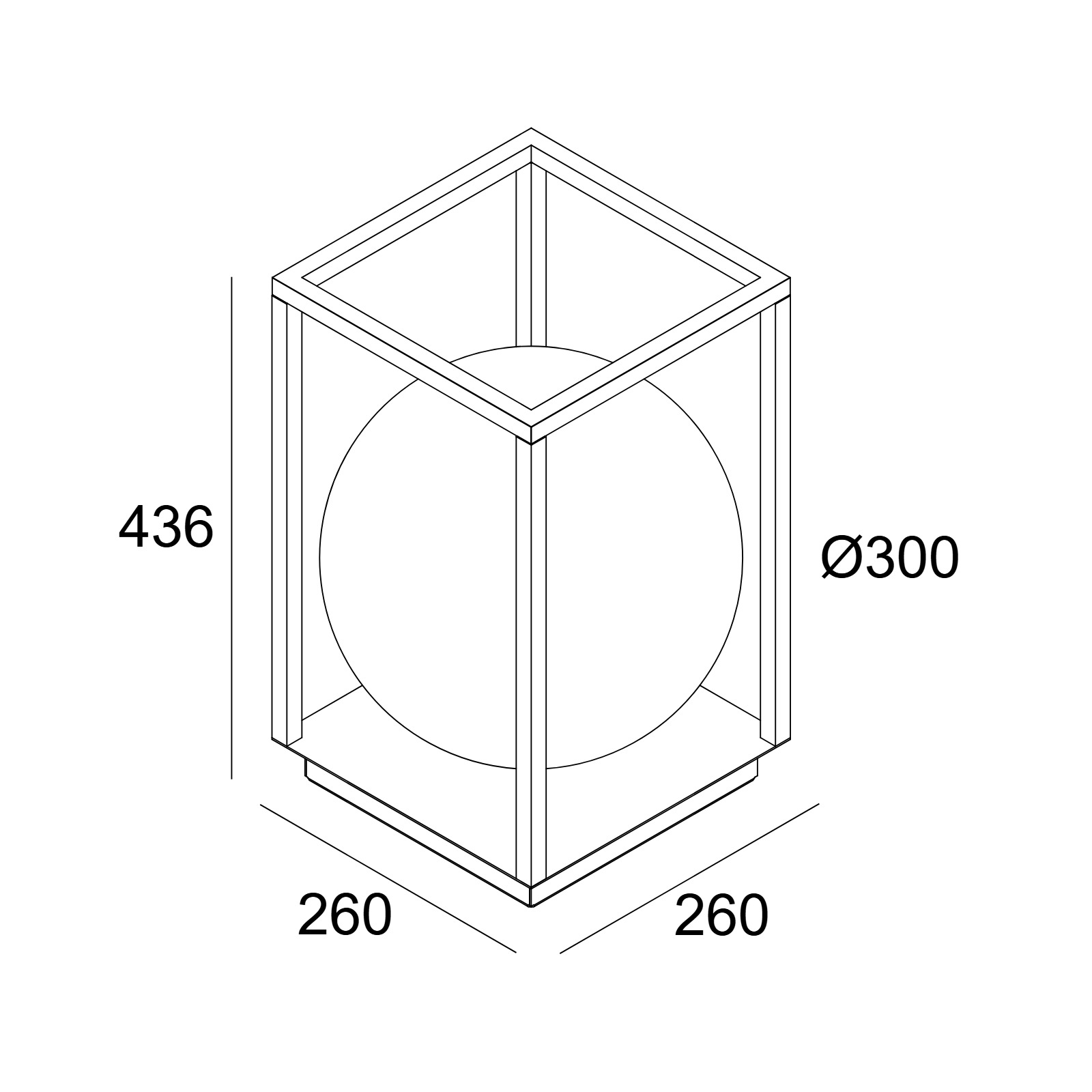 OONO F40 927 B черный Delta Light садовый светильник 2