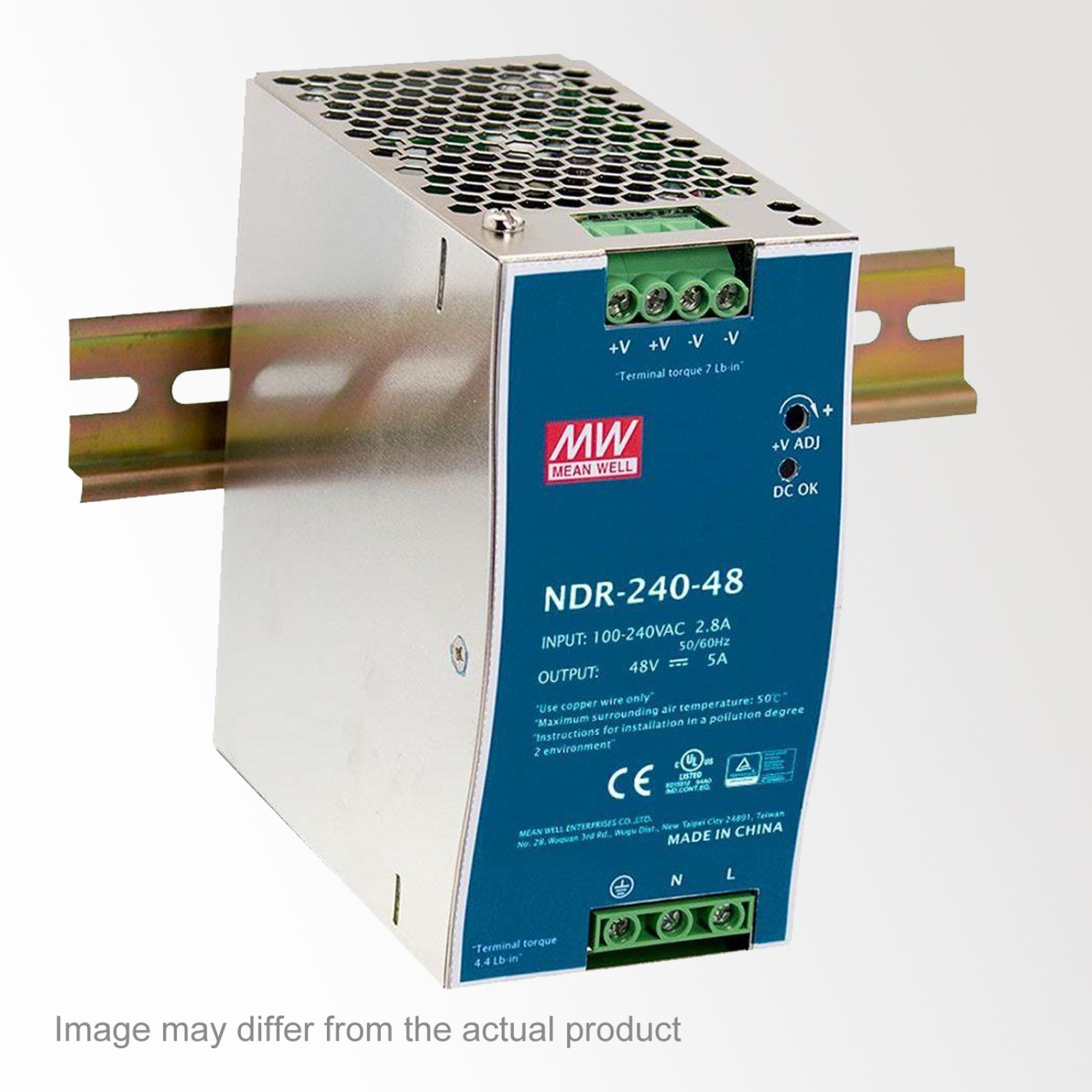 LED POWER SUPPLY 48V-DC / 240W DIN Светодиодные источники питания Delta Light