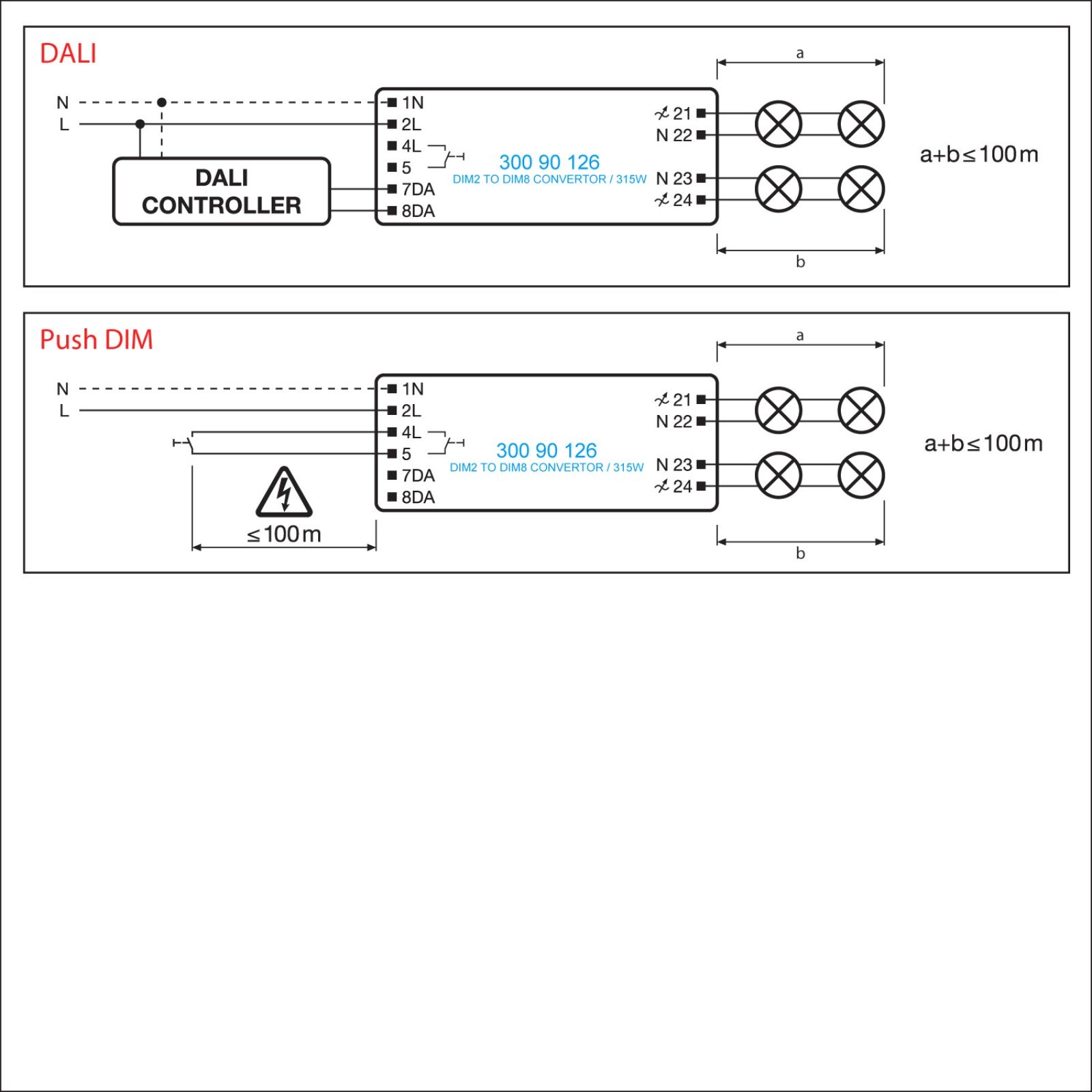FALLING EDGE DIMMER 200W DIM2 Delta Light драйвер 3