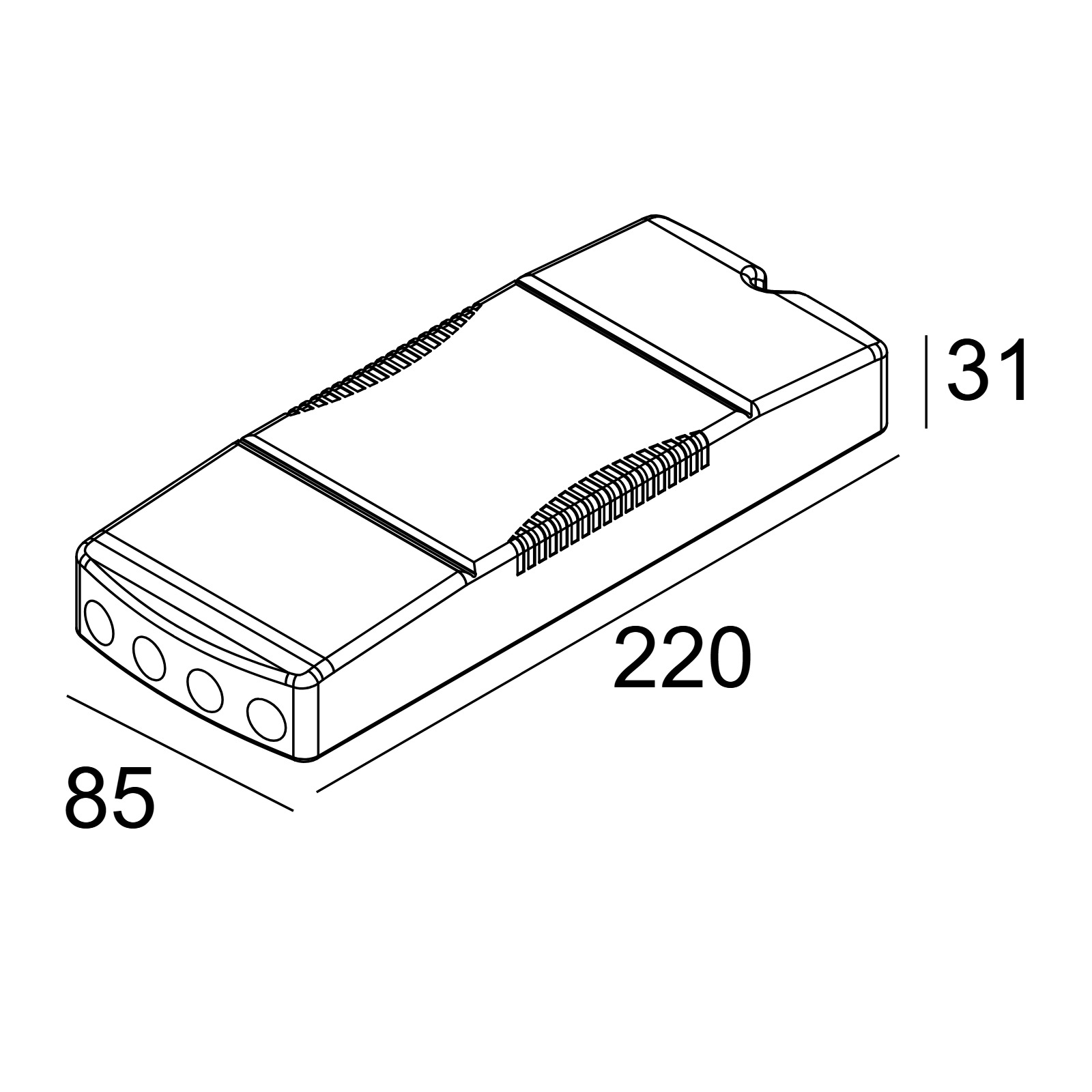 Блоки питания LED ACCESSOIRE/OPTION Delta Light LED POWER SUPPLY 1200mA-DC / 60W DIM5 2
