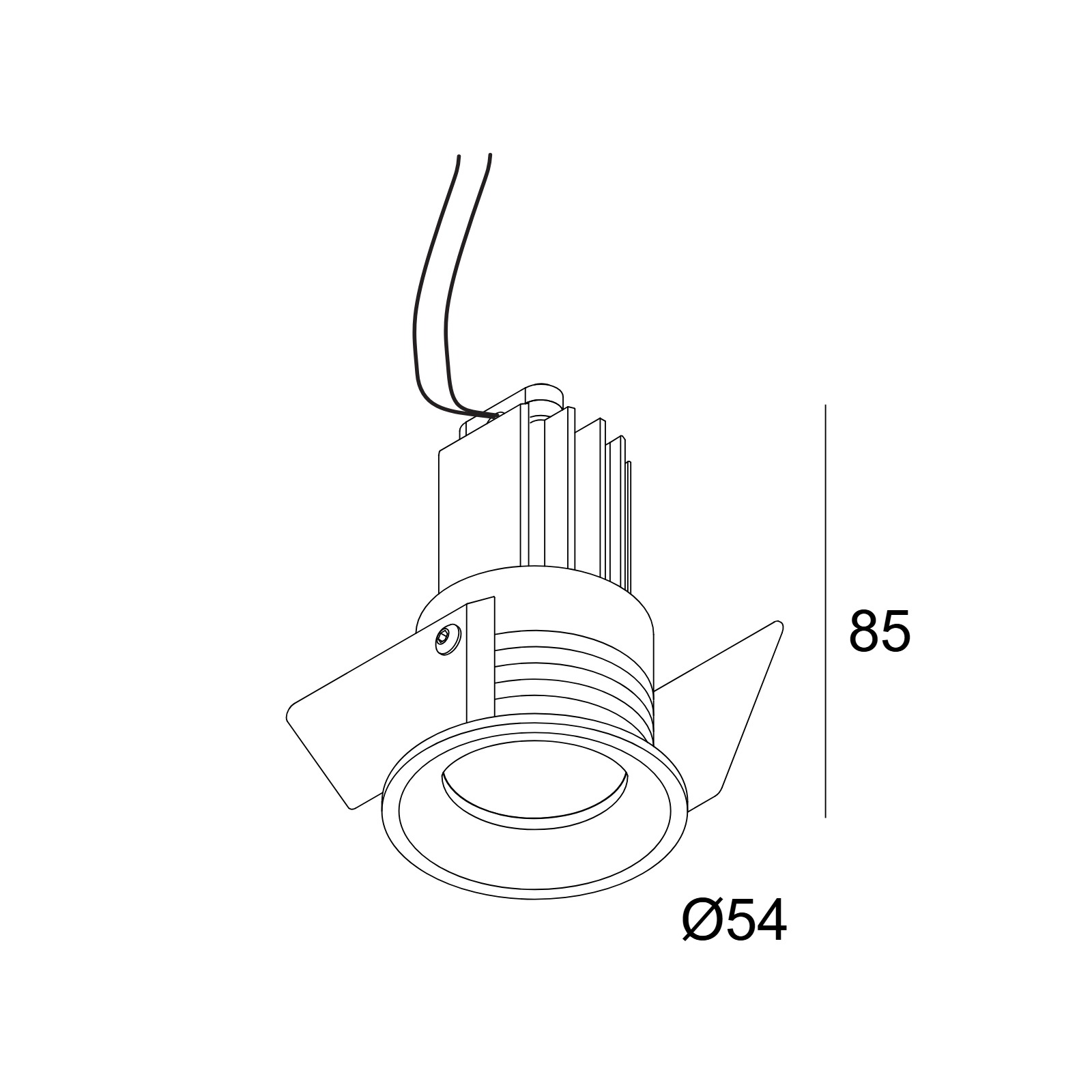 MICRO REO 92735 B черный Delta Light встраиваемый точечный светильник 2