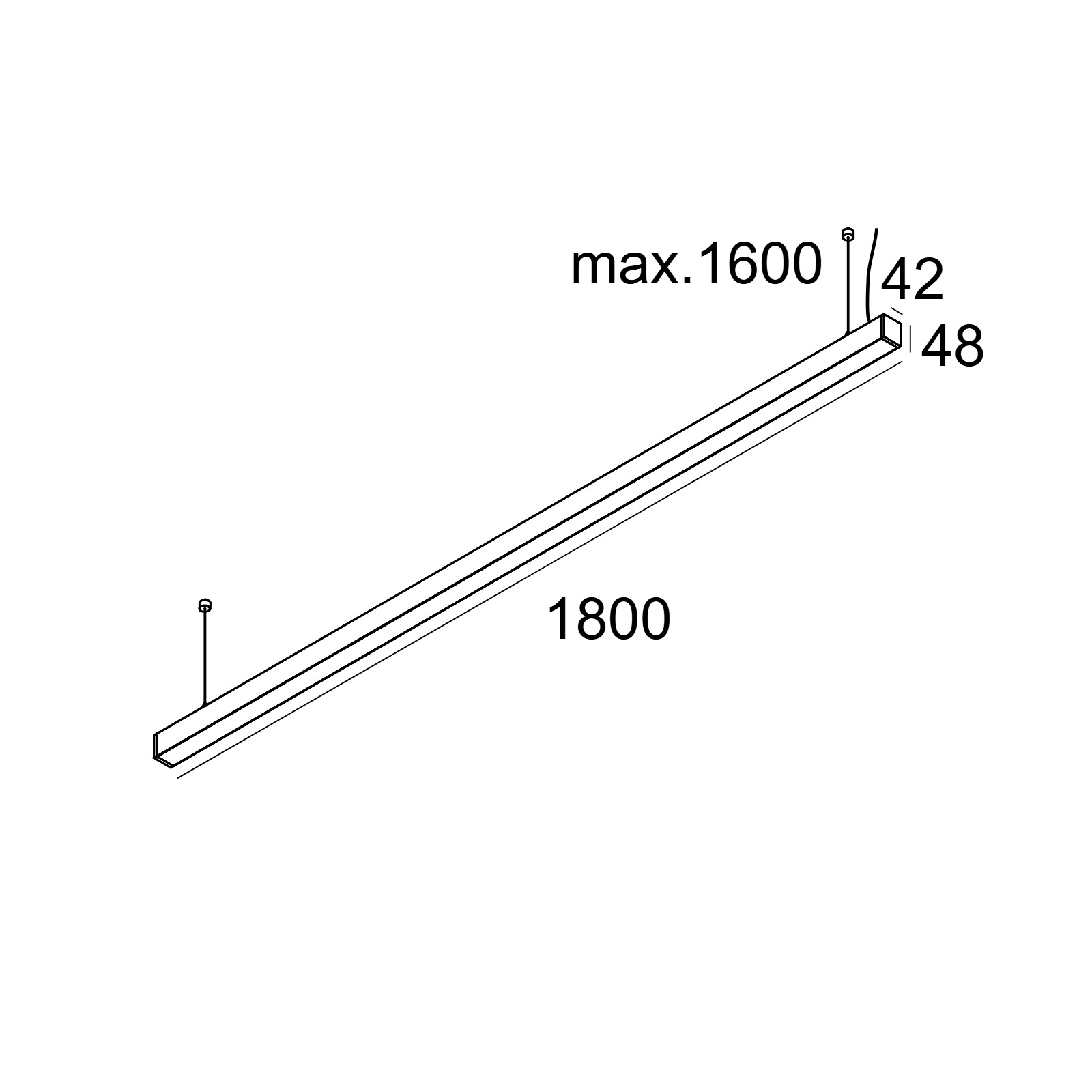 INFORM 40 SQ 180 UP 830 DIM5 B-B черный Delta Light светильник 2