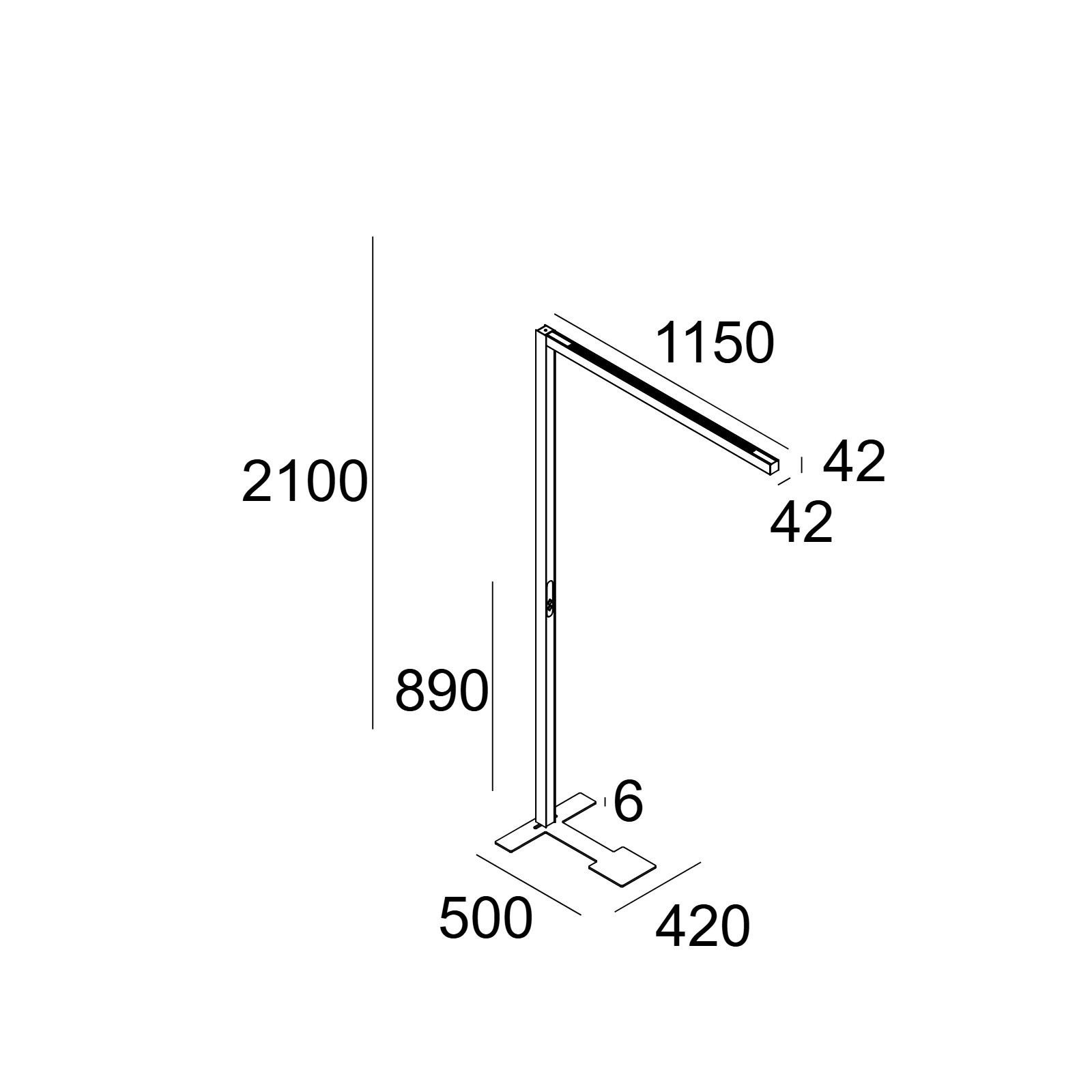 Торшер INFORM 40 SQ F1 Delta Light 100090 XXX0 2