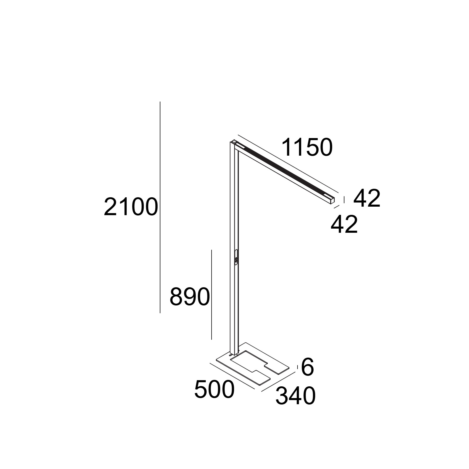 Торшер INFORM 40 SQ F1 Delta Light 100091 XXX0 2