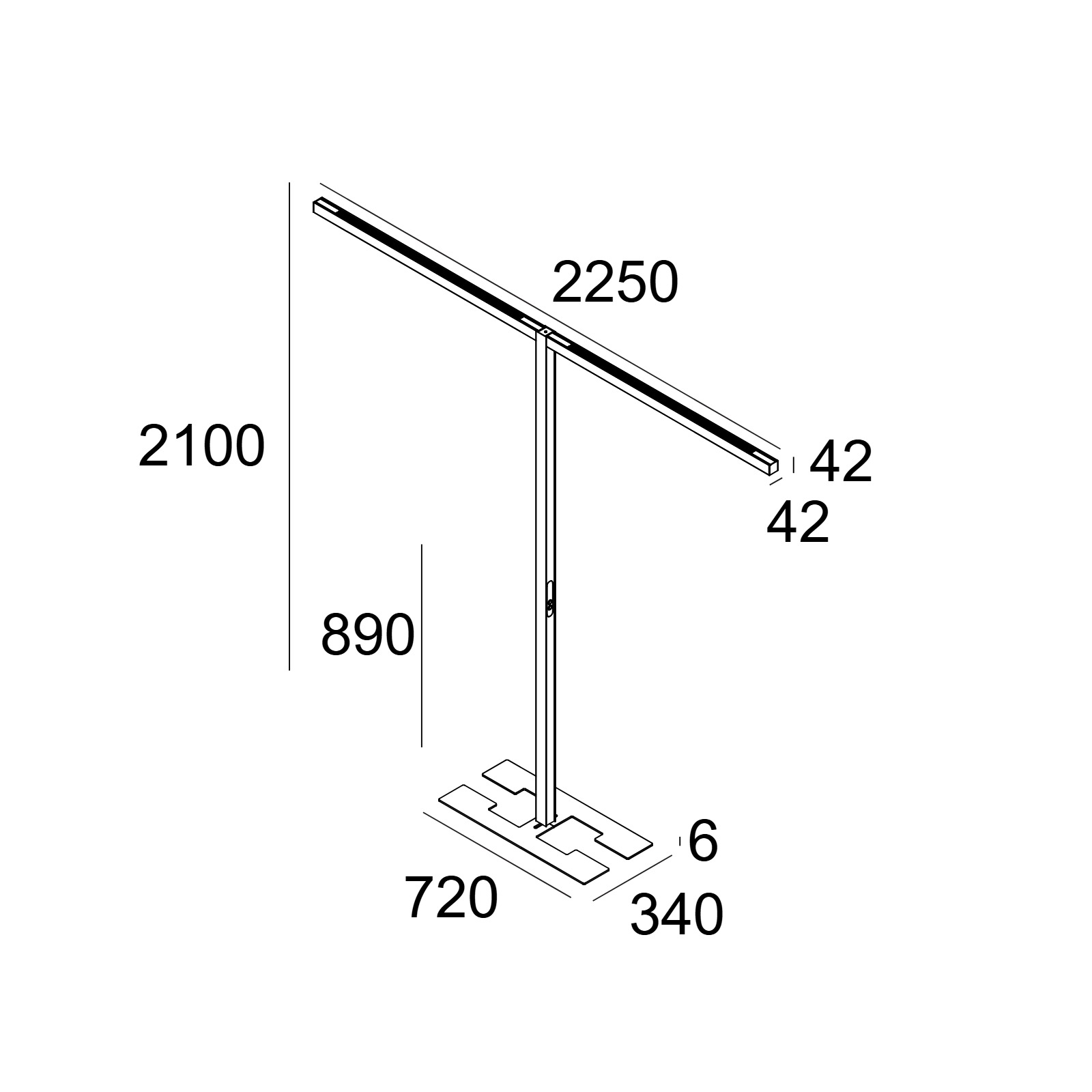 Торшер INFORM 40 SQ F2 Delta Light 100092 XXX0 2