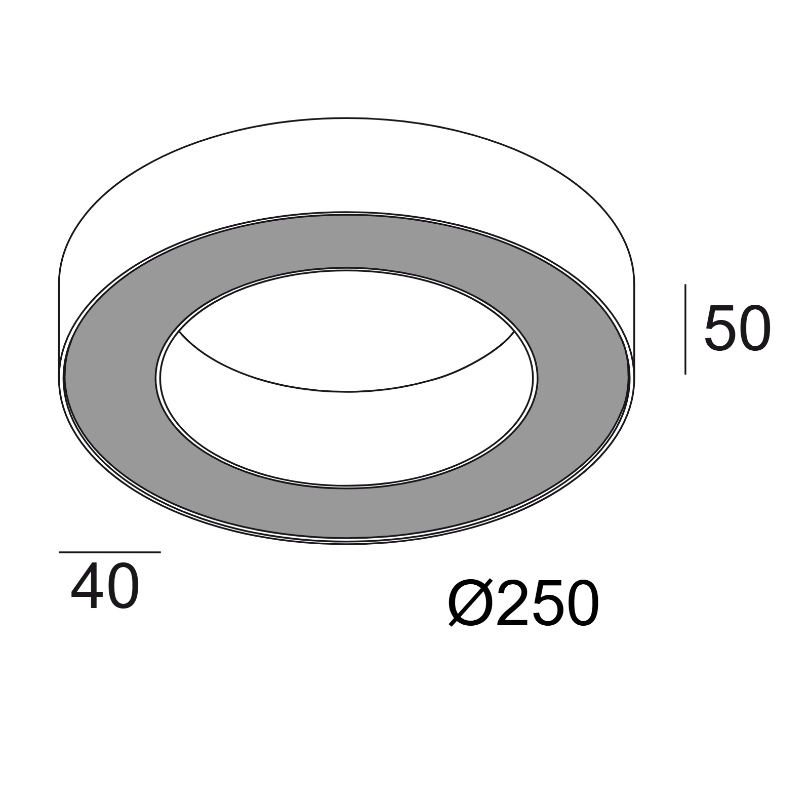 SUPER-OH! XS 25 DIM8 W белый Delta Light накладной потолочный светильник 2