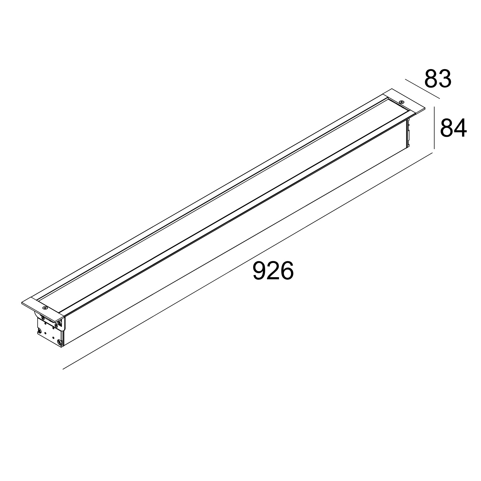 LOGIC LINEAR 880 HONEYCOMB 92715 INOX нерж. сталь Delta Light линейный грунтовый светильник 2