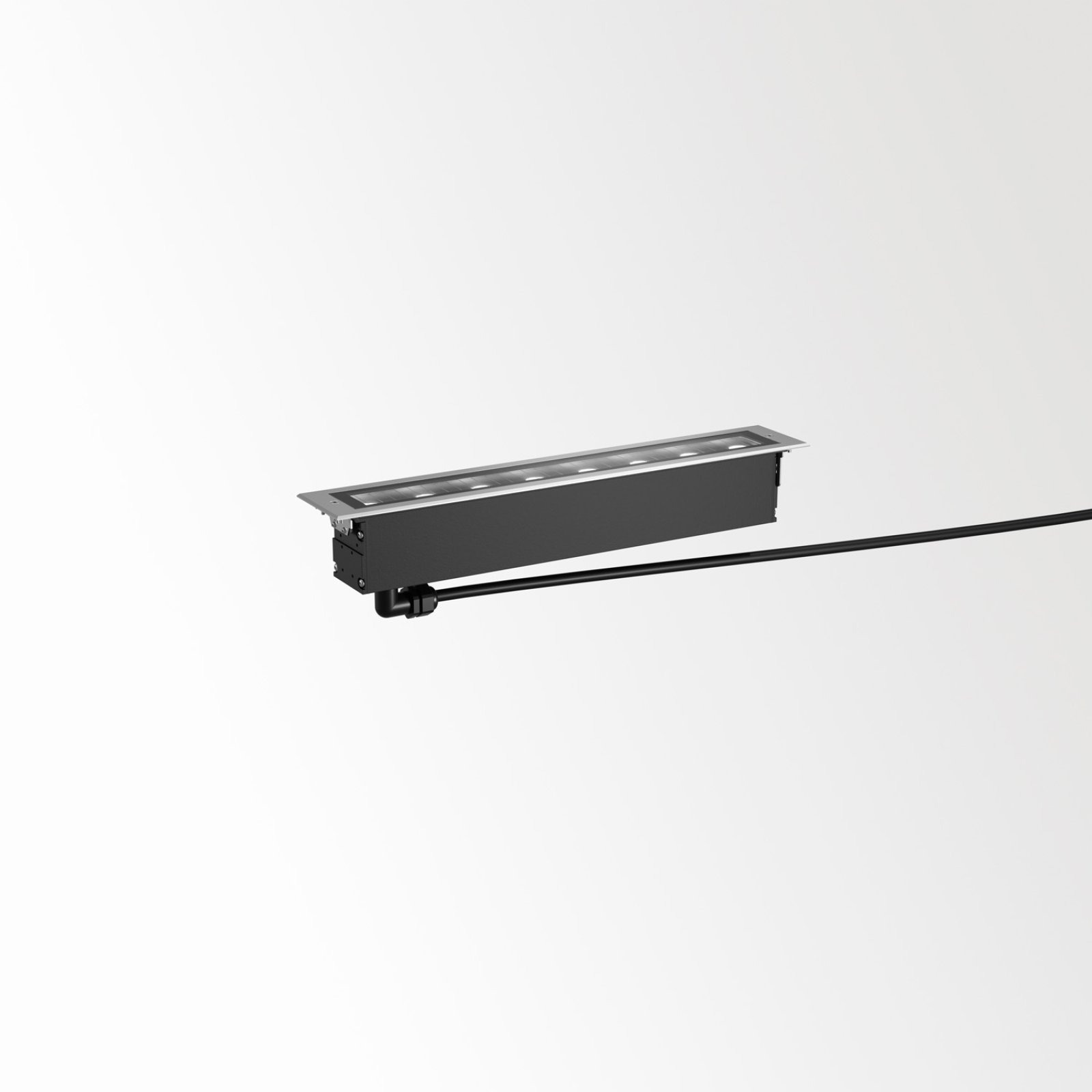LOGIC LINEAR 440 HONEYCOMB 92715 INOX нерж. сталь Delta Light линейный грунтовый светильник 4