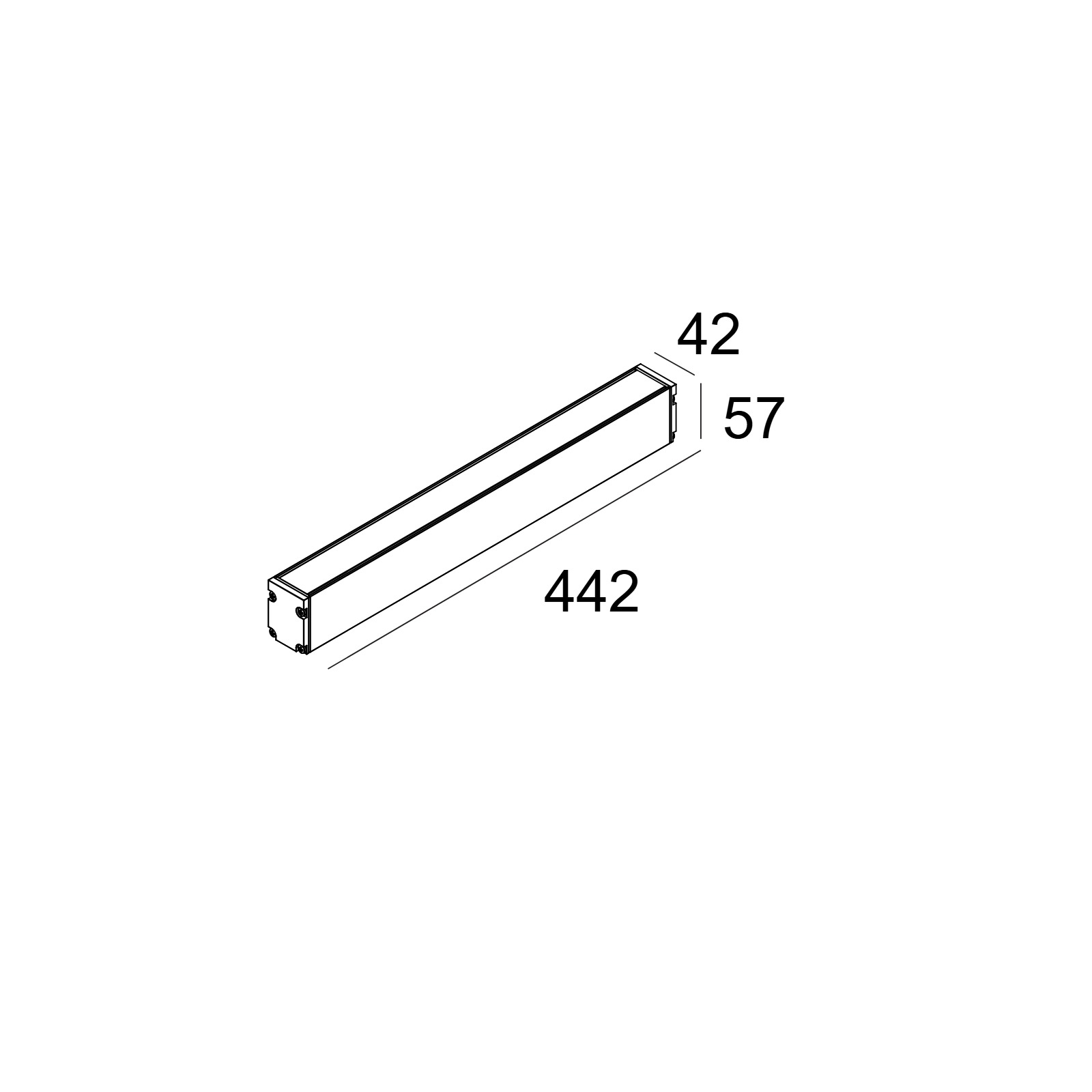 Линейный грунтовый светильник LOGIC LINEAR ON WALL GRAZER Delta Light 30829 XXX5 2