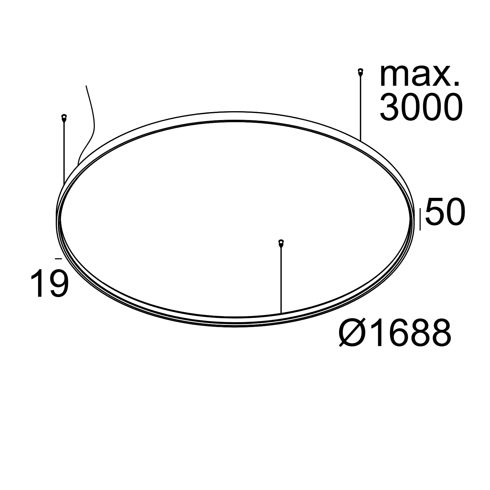 SUPERLOOP HC 170 SBL подвесной потолочный светильник Delta Light 2